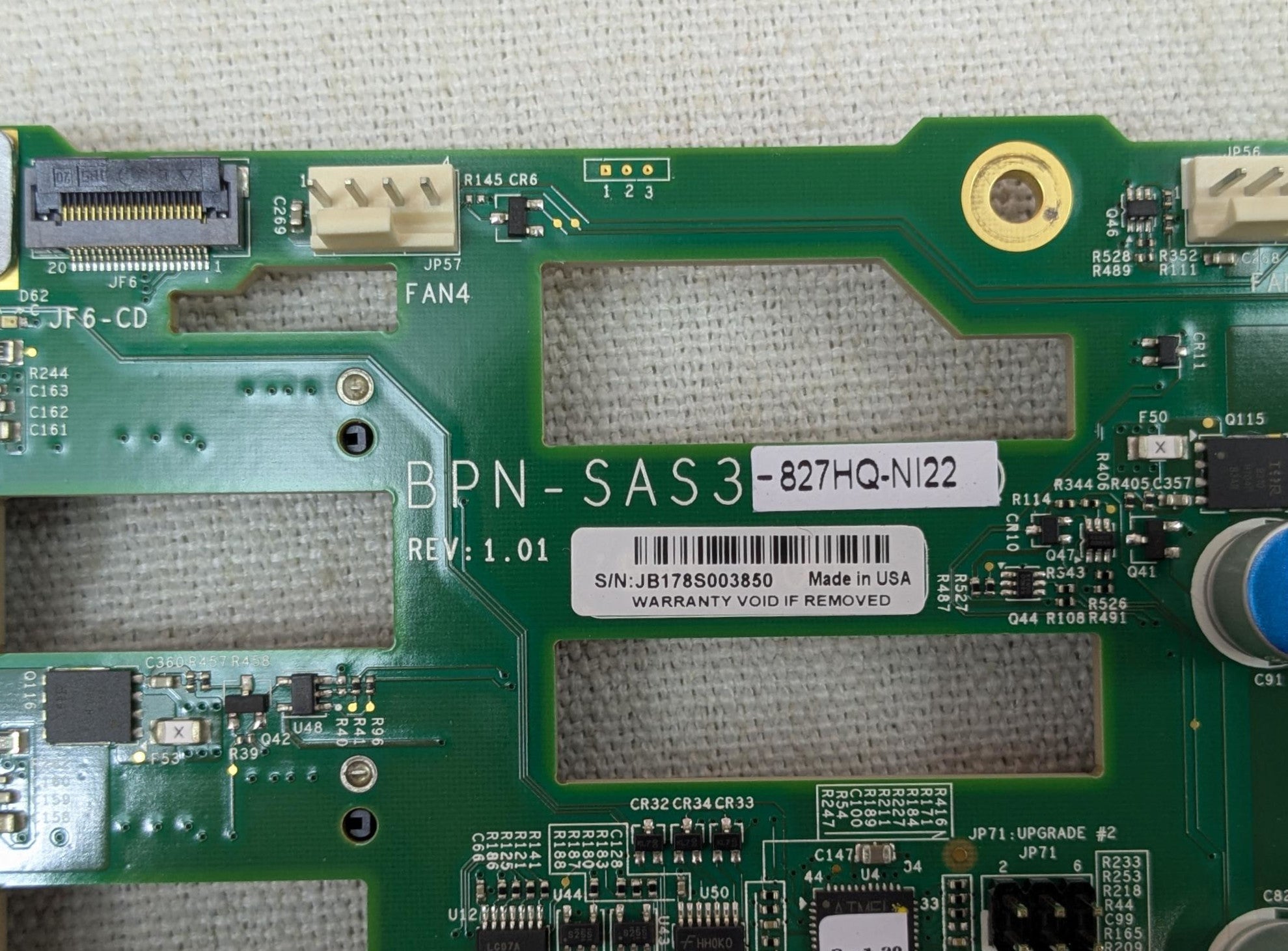 Supermicro Nutanix BPN-SAS3-827HQ-NI22 12x 3.5" SAS/SATA 2U / 4 Node Backplane