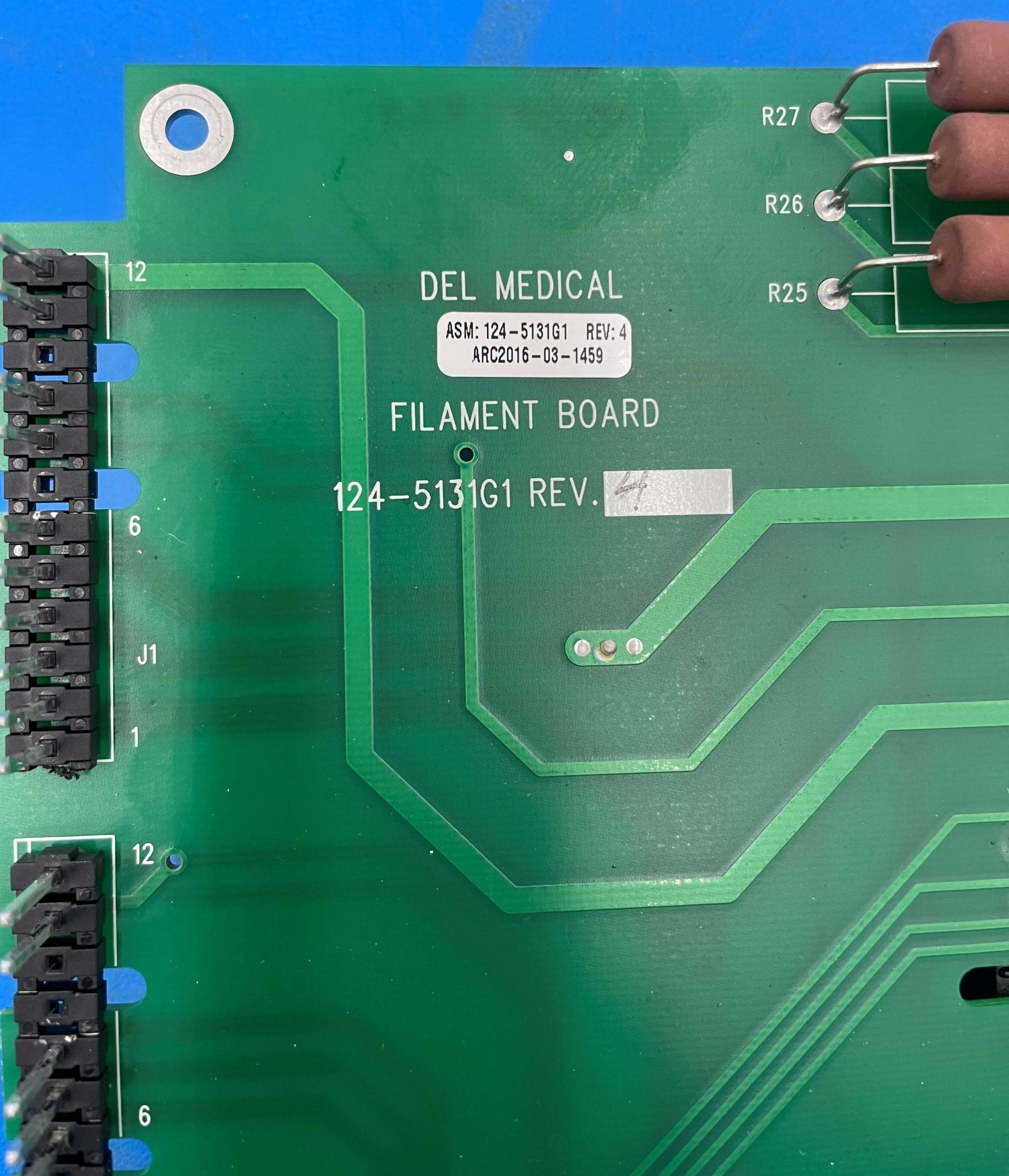 Filament Control Board (124-5135G1 Rev 4 Del Medical