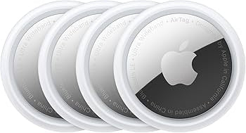 Apple AirTag 4 Pack. Keep Track of and find Your Keys, Wallet, Luggage