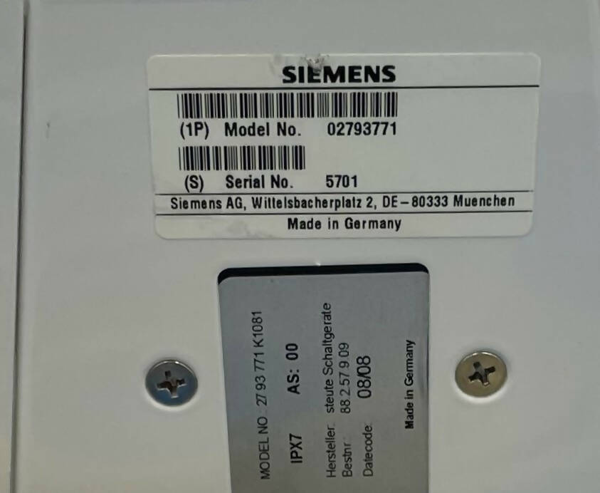 FOOT SWITCH (02793771/2793771 SIEMENS