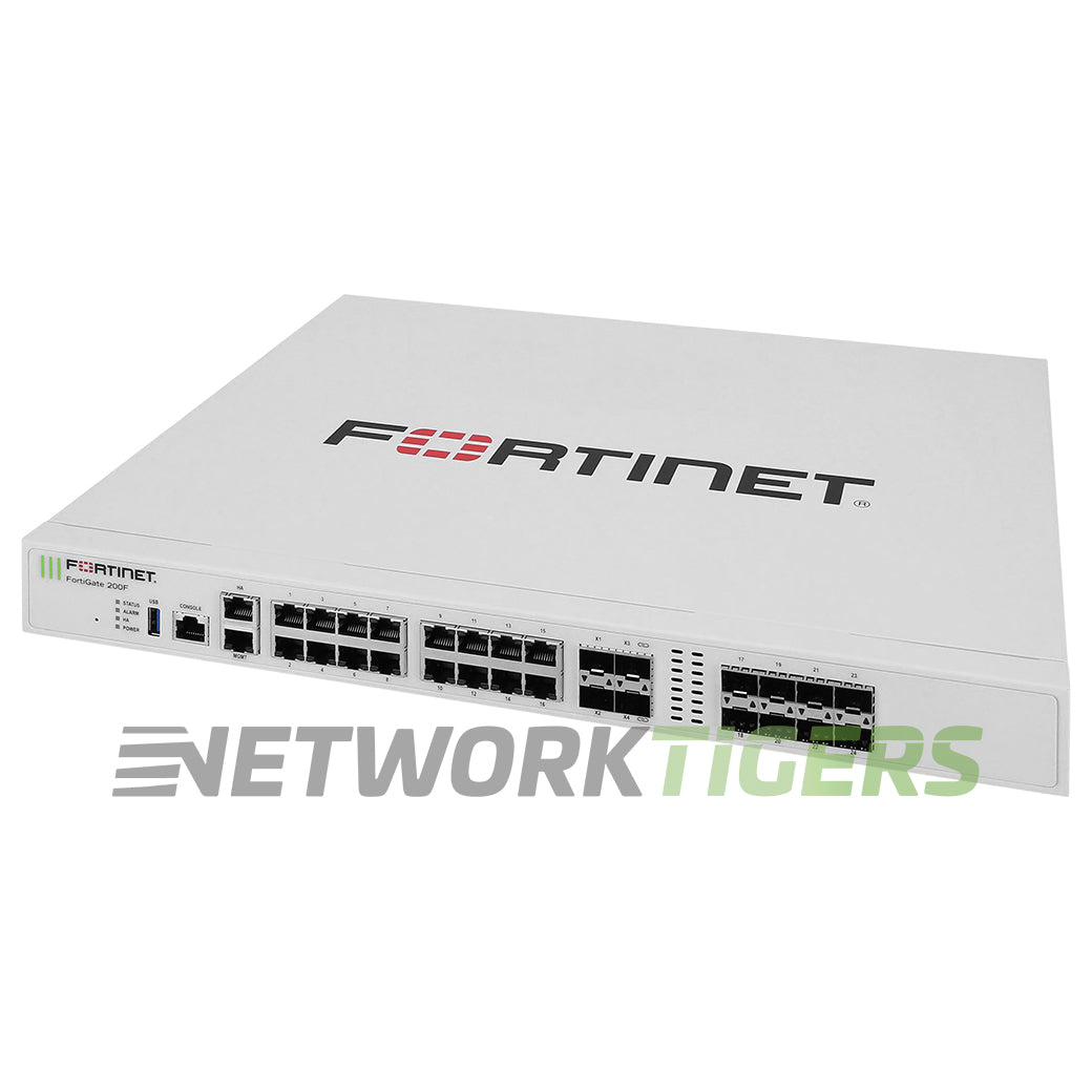 NEW Fortinet FG-200F FortiGate 27 Gbps 18x 1GB RJ-45 8x 1GB SFP 4x SFP+ Firewall