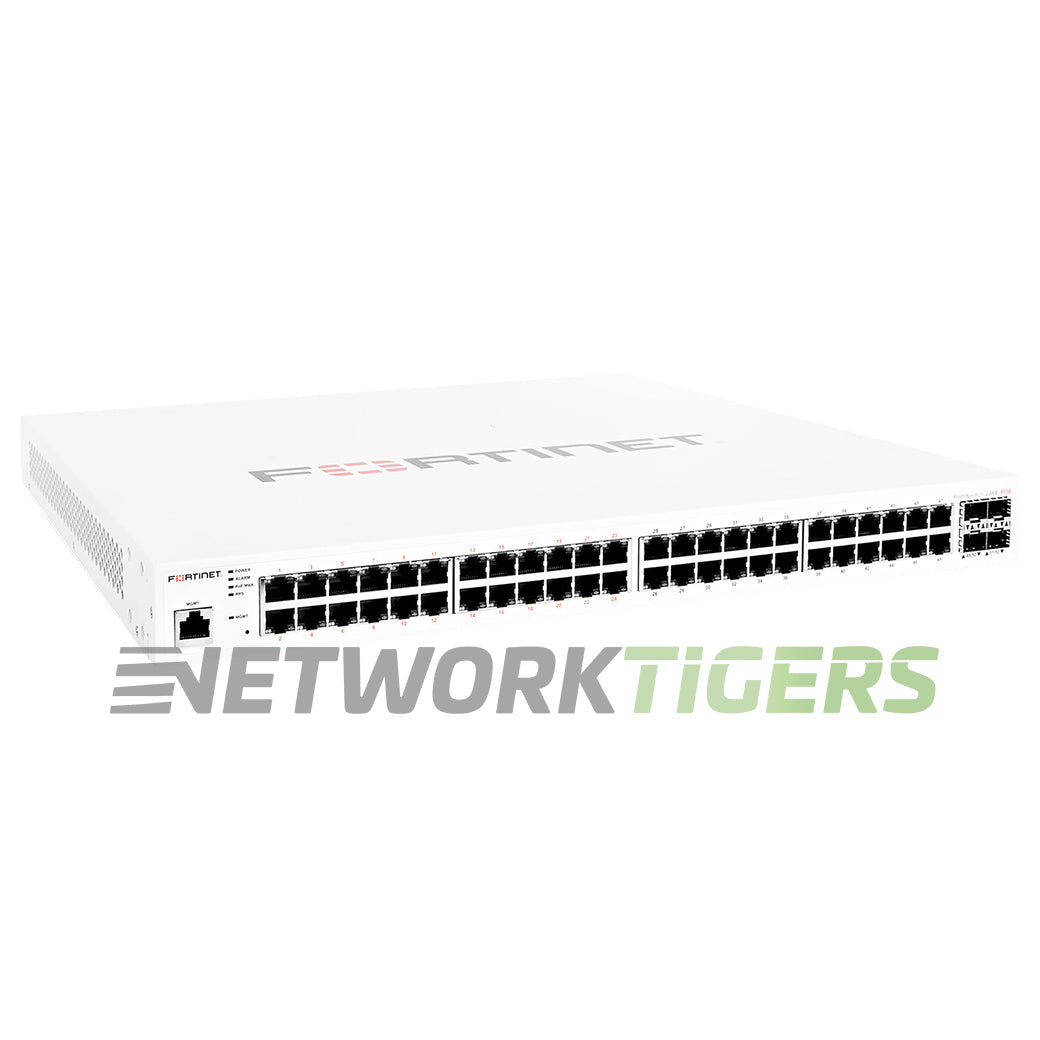 NEW Fortinet FS-248E-POE 48x 1GB RJ45 (24x PoE) 4x SFP Local Management Switch