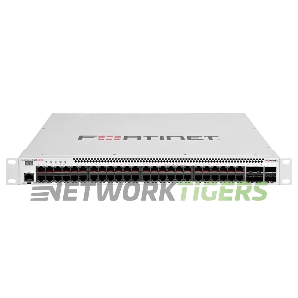 NEW Fortinet FS-548D-FPOE 48x PoE+ 4x SFP+ 2x QSFP+ Local Manage Only Switch