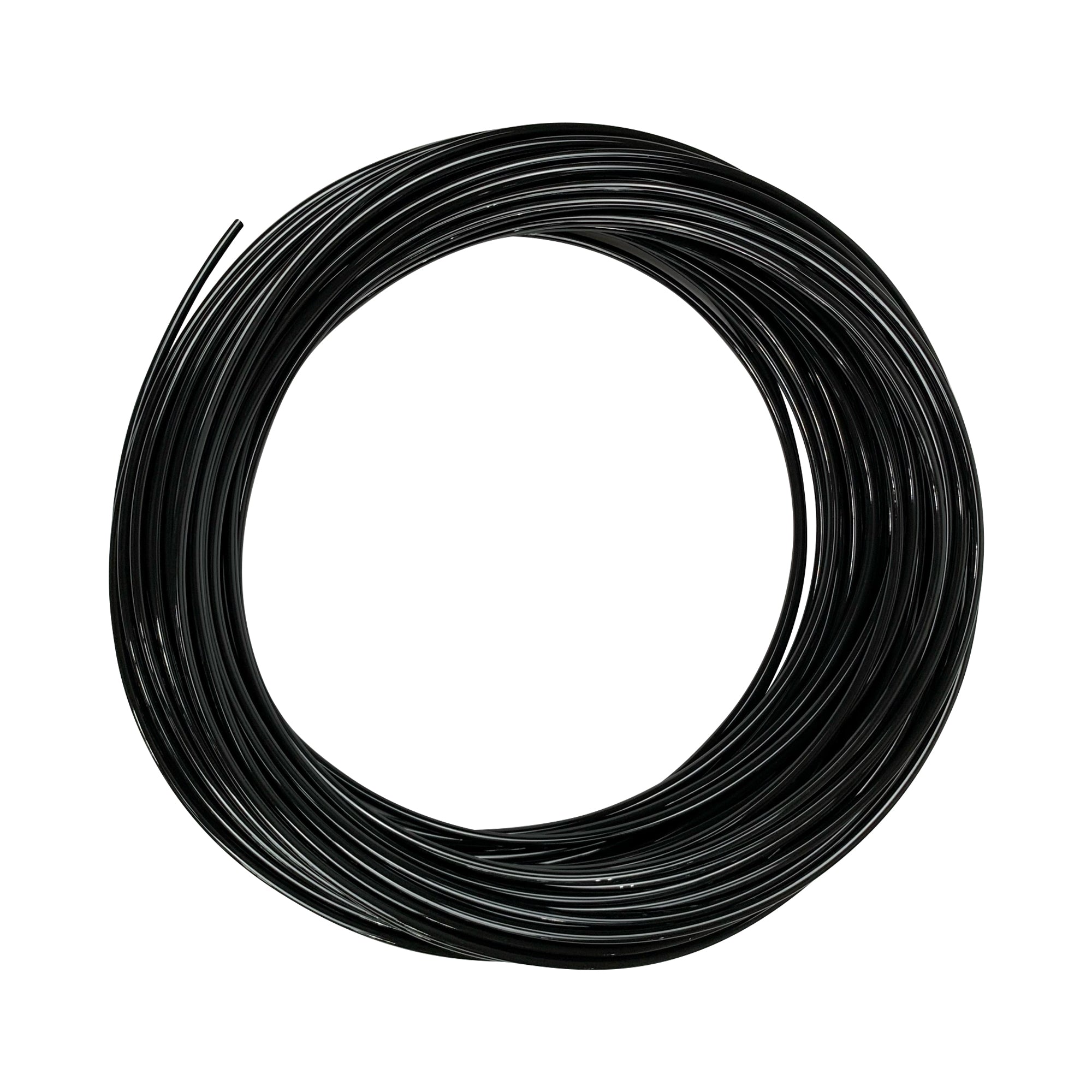 Freelin Wade | .250 in OD x .160 in ID Polyurethane Tube, Black, 500' Reel | 1B-151-01