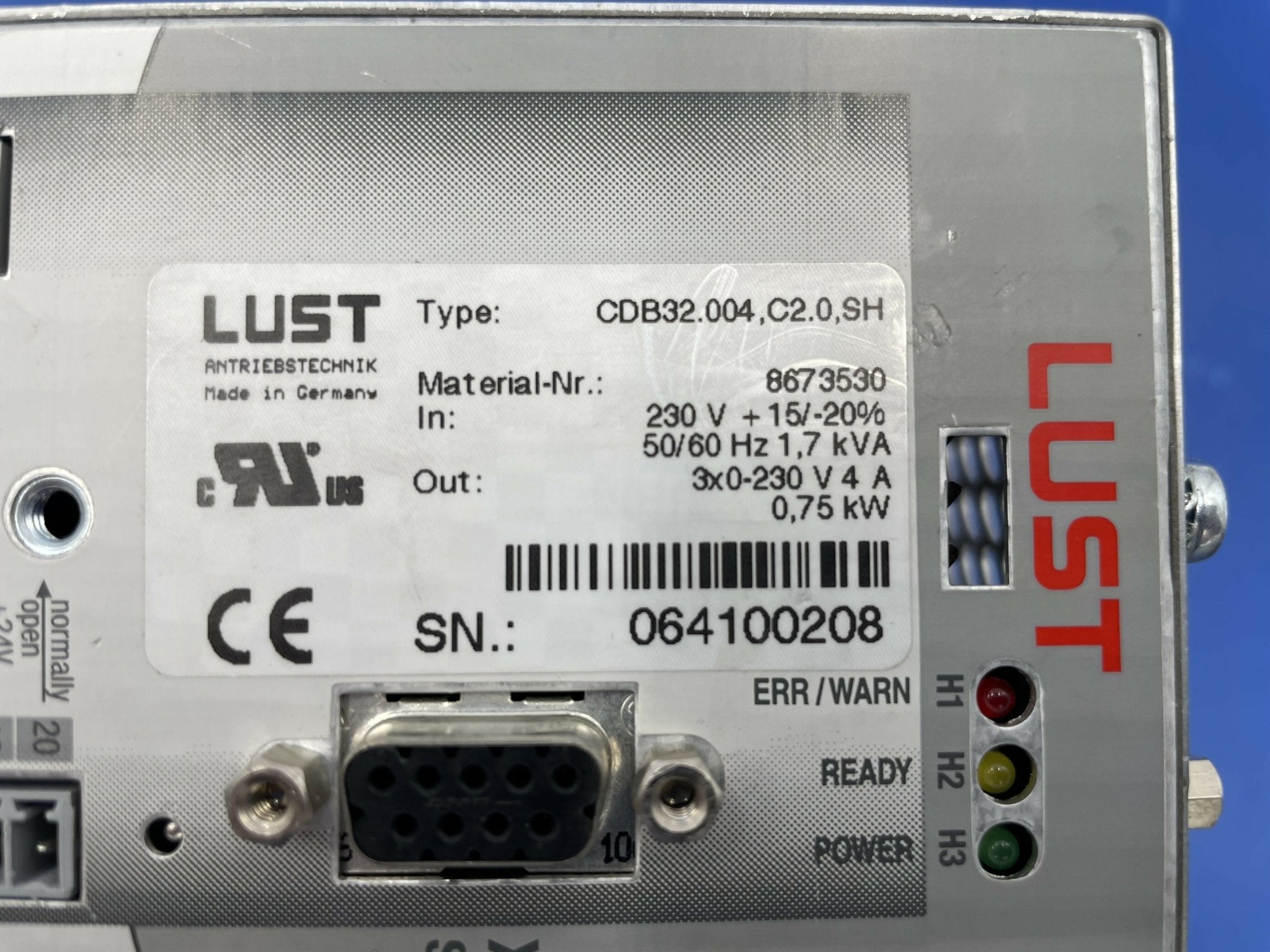 FREQUENCY INVERTER CDB32.004 1.7K VA (8673530/08673530 SIEMENS/LUST