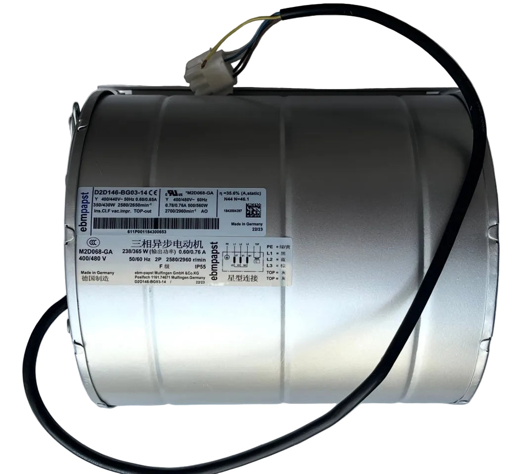 EBMPAPST D2D146-BG03-14 Centrifugal Fan | 0.35/0.56KW Dual-Power | 2580/2960RPM For Schneider Inverter Fan VZ3V1212