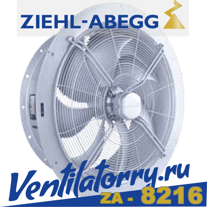FN050-VDH.4I.A7P1 ZIEHL-ABEGG Axial Fan | 3~400-460V | 1330/940RPM 0.83/0.55kW 1.45/0.97A