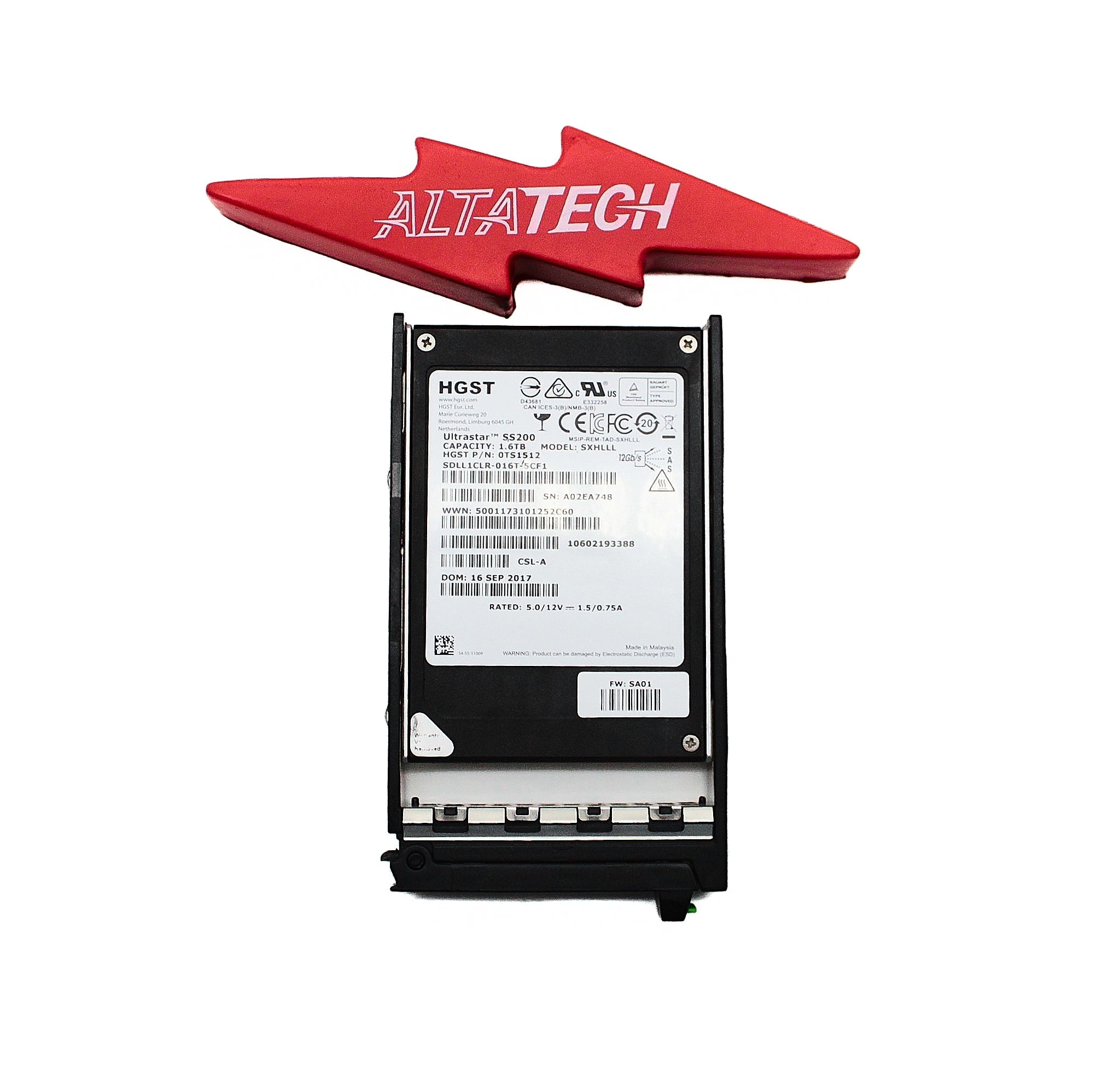 Fujitsu S26361-F5666-L160 1.6TB SSD SAS 2.5 12G MU RX2530/RX2540 M1/M5