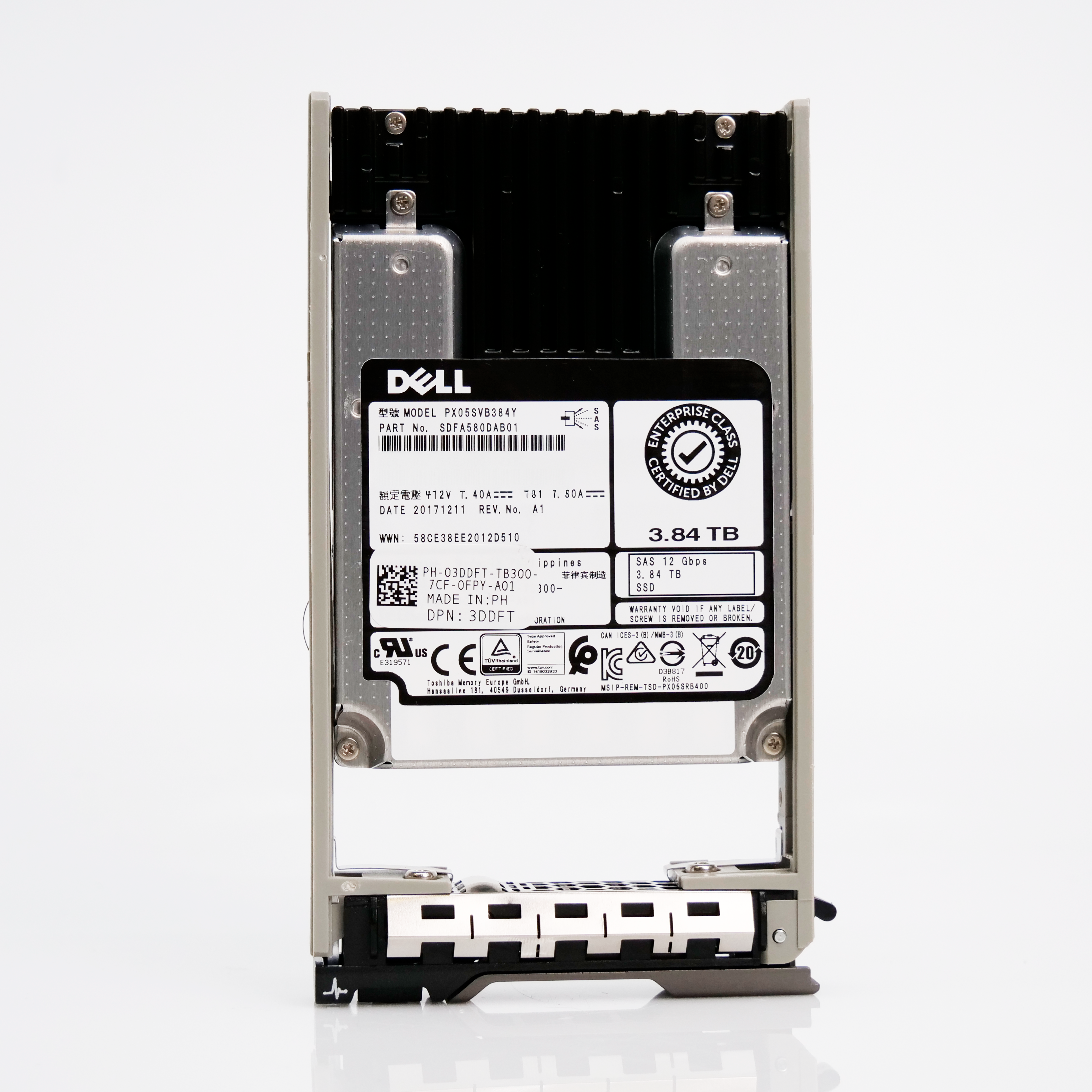 Dell G13 03DDFT 3.84TB 3 DWPD SAS-3 12Gb/s MLC 2.5in Solid State Drive