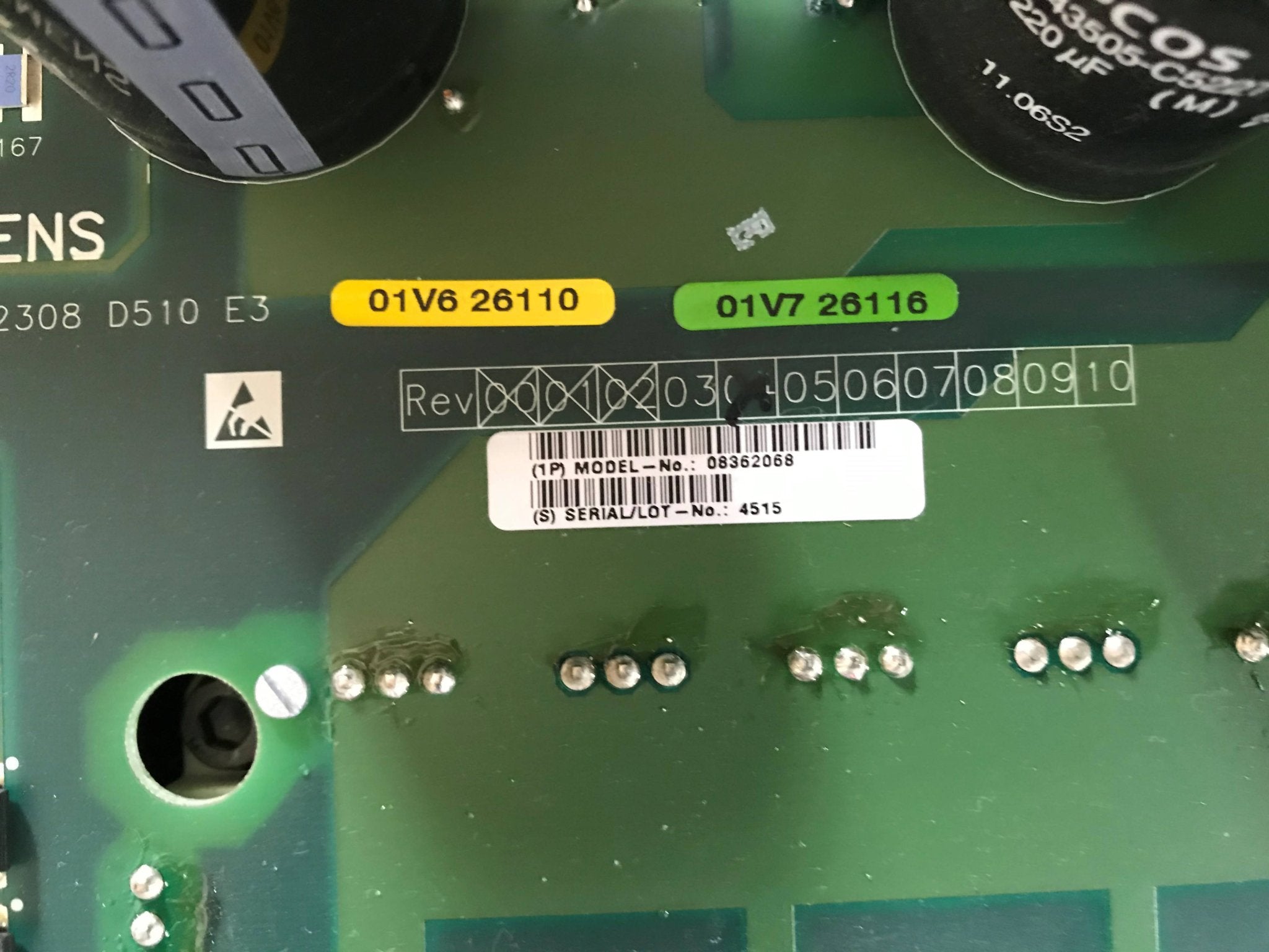Generator Circuit Board D150 (7717528/08362050/08362068 SIEMENS