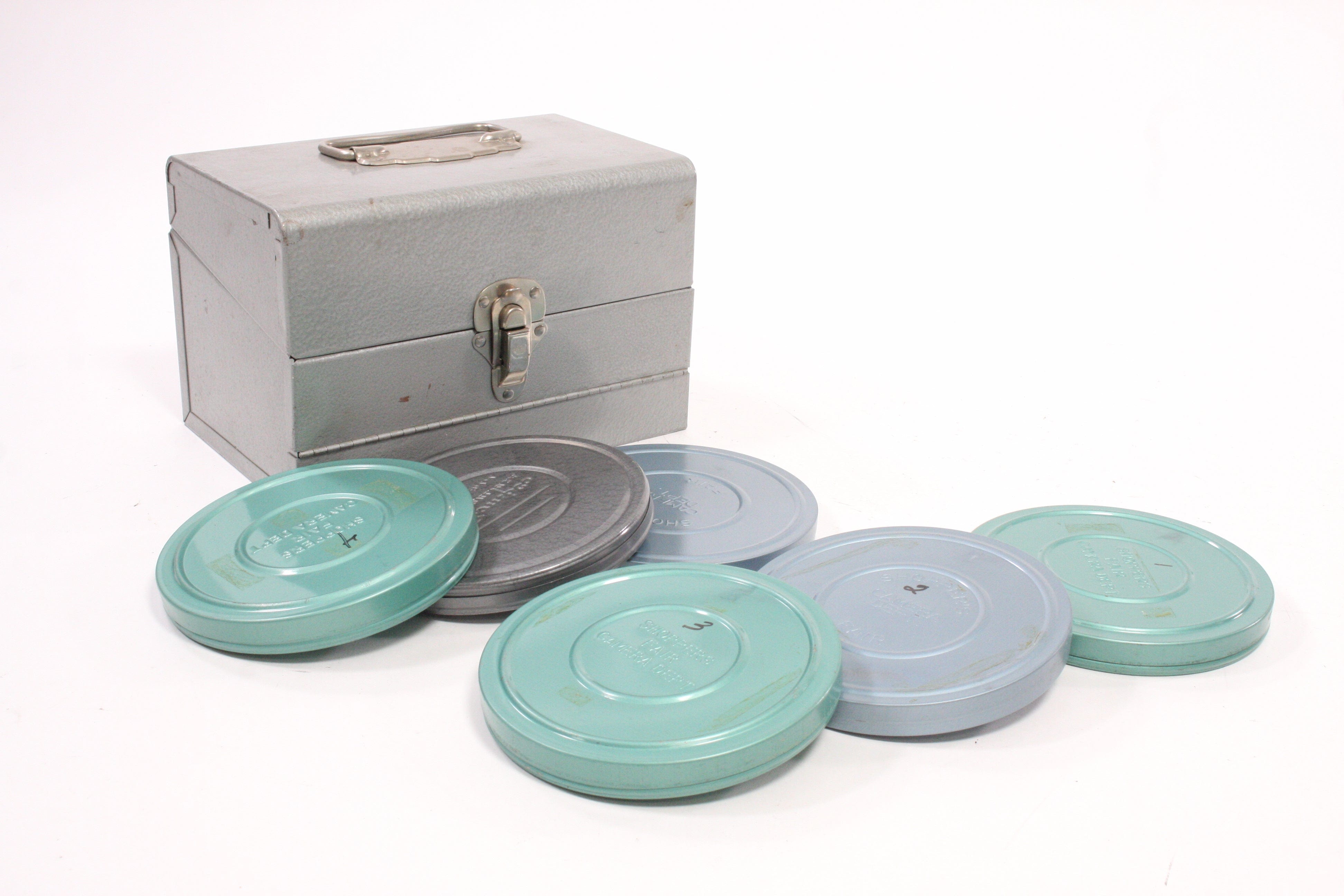 Generic 8mm Reel Case with 6x Metal Reels