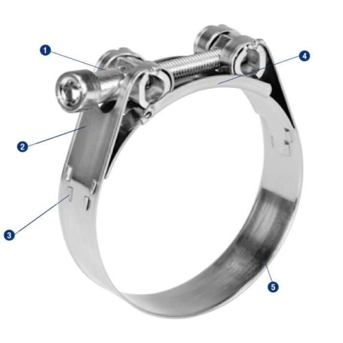 Scandvik 67034 Heavy Duty 316 Stainless Steel GBS Clamp