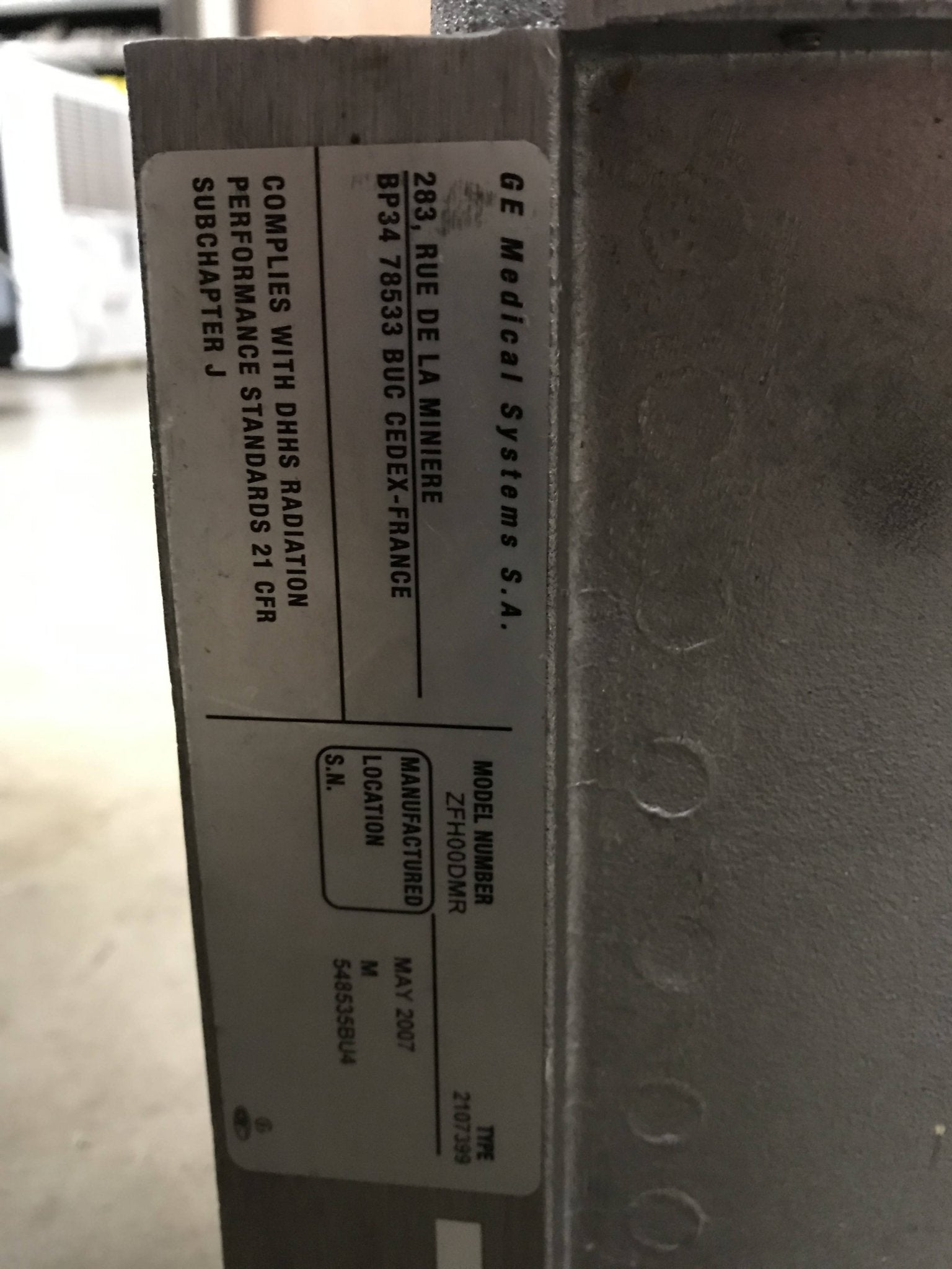 High Voltage Tank (2107399 GE