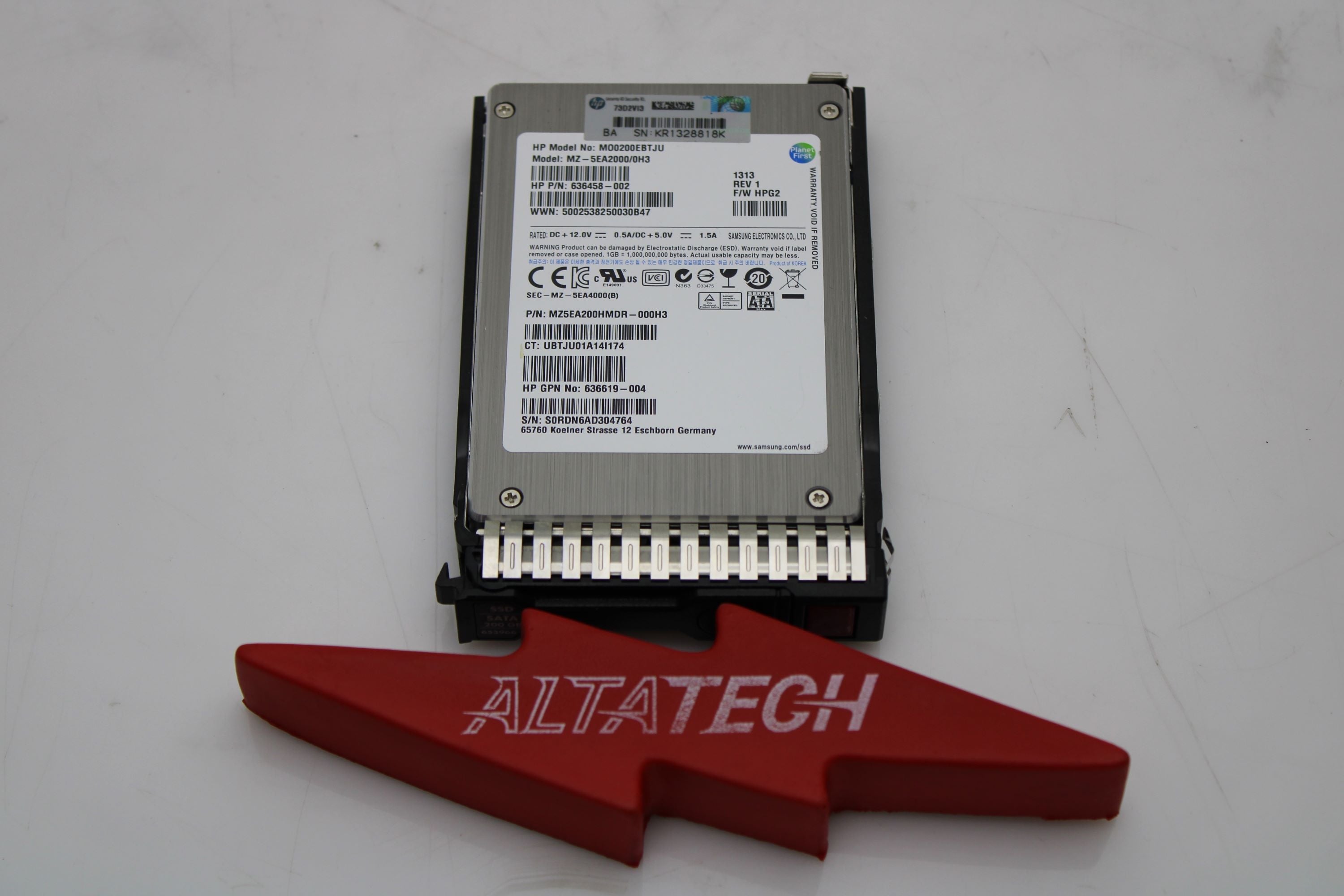 HP 653966-001 200GB 3G 2.5 MLC SATA SSD