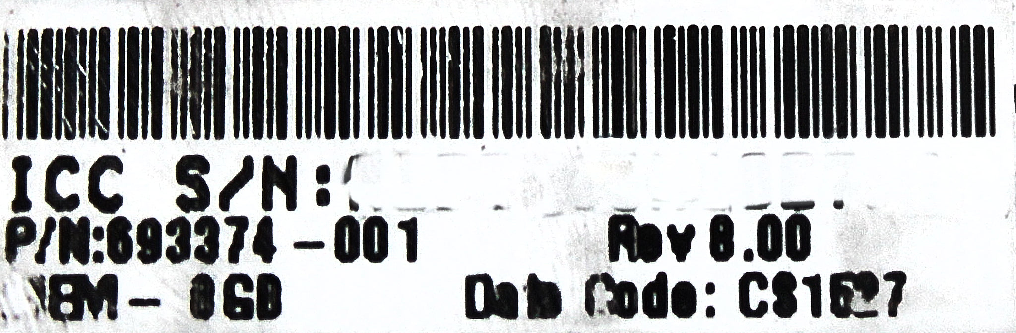 HP 693374-001 8GB PC3L-12800S DDR3-1600 2RX8