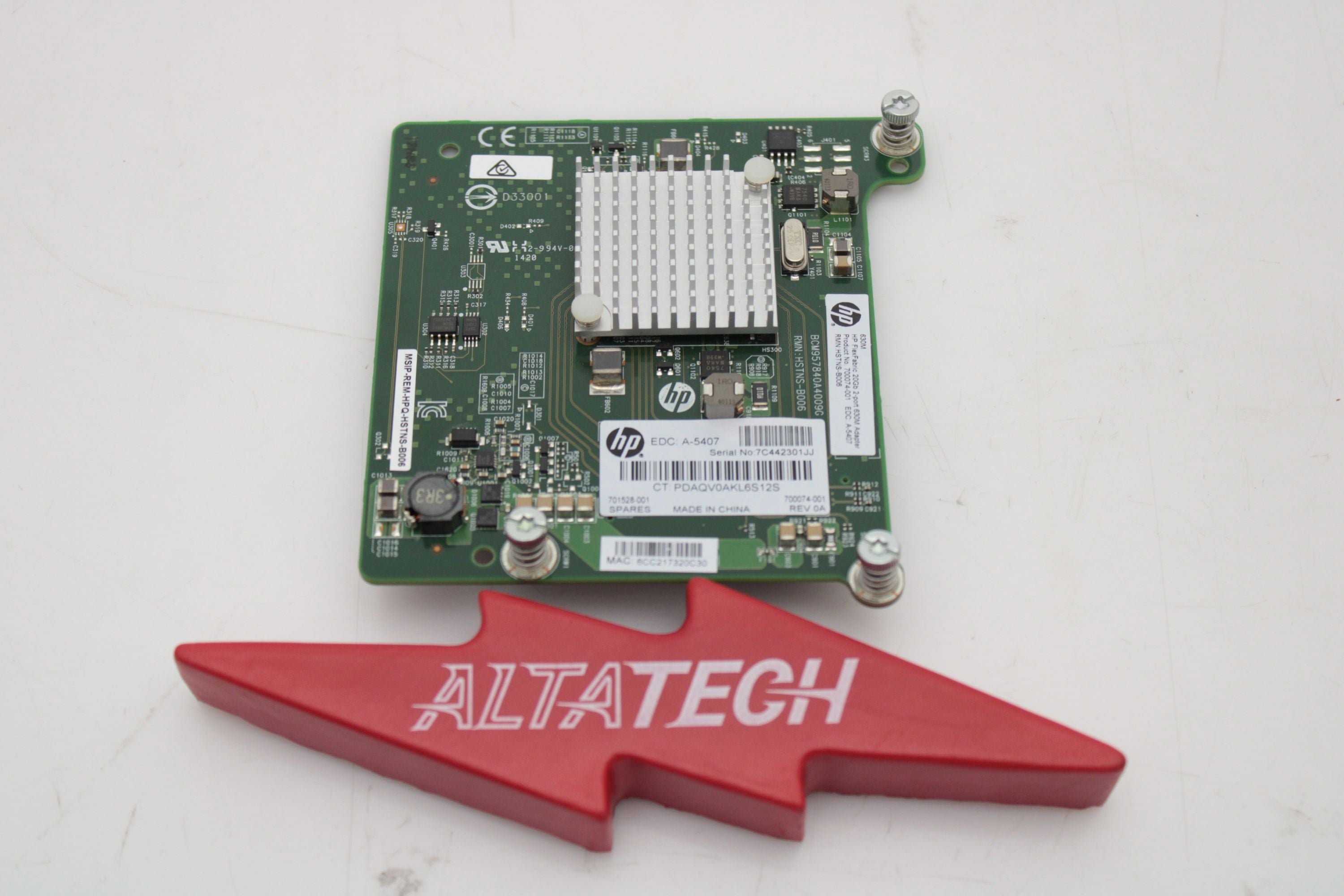 HP 701528-001 FLEXFABRIC 20GB 2-PORT 630M ADAPTER