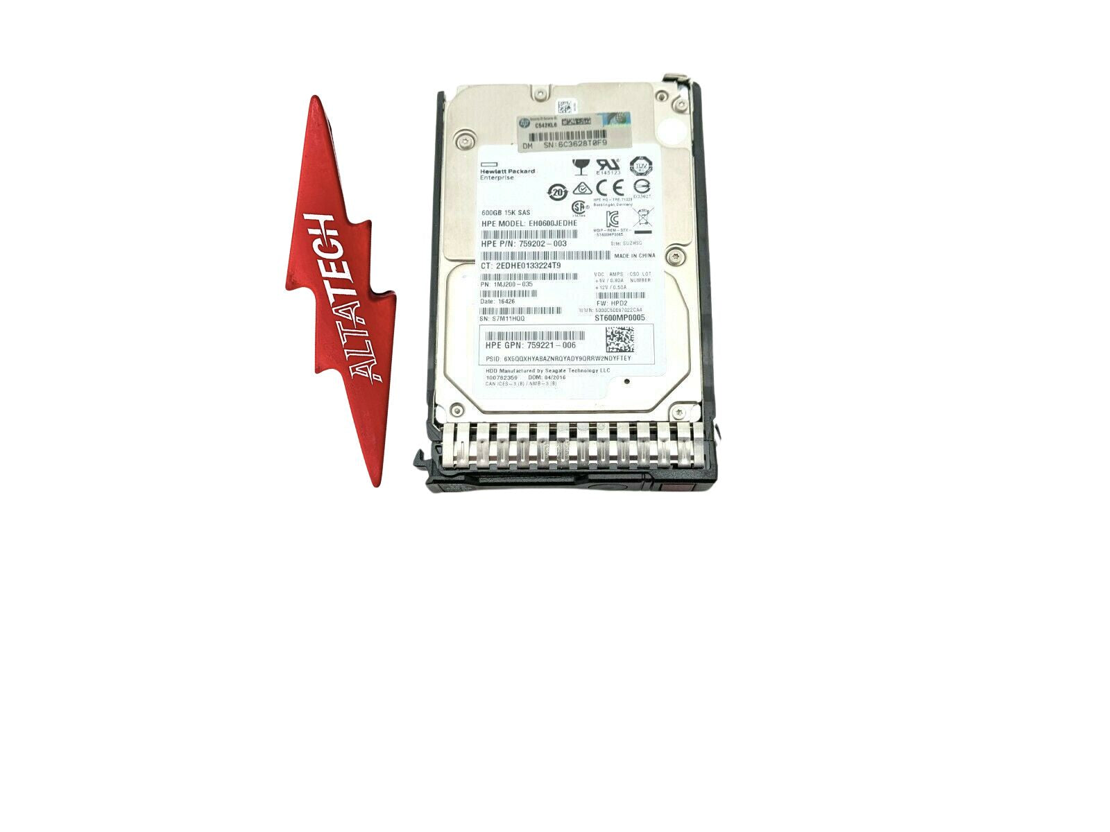 HP 759548-001 600GB 12G 15K RPM SFF SC SAS 2.5" Hard Drive