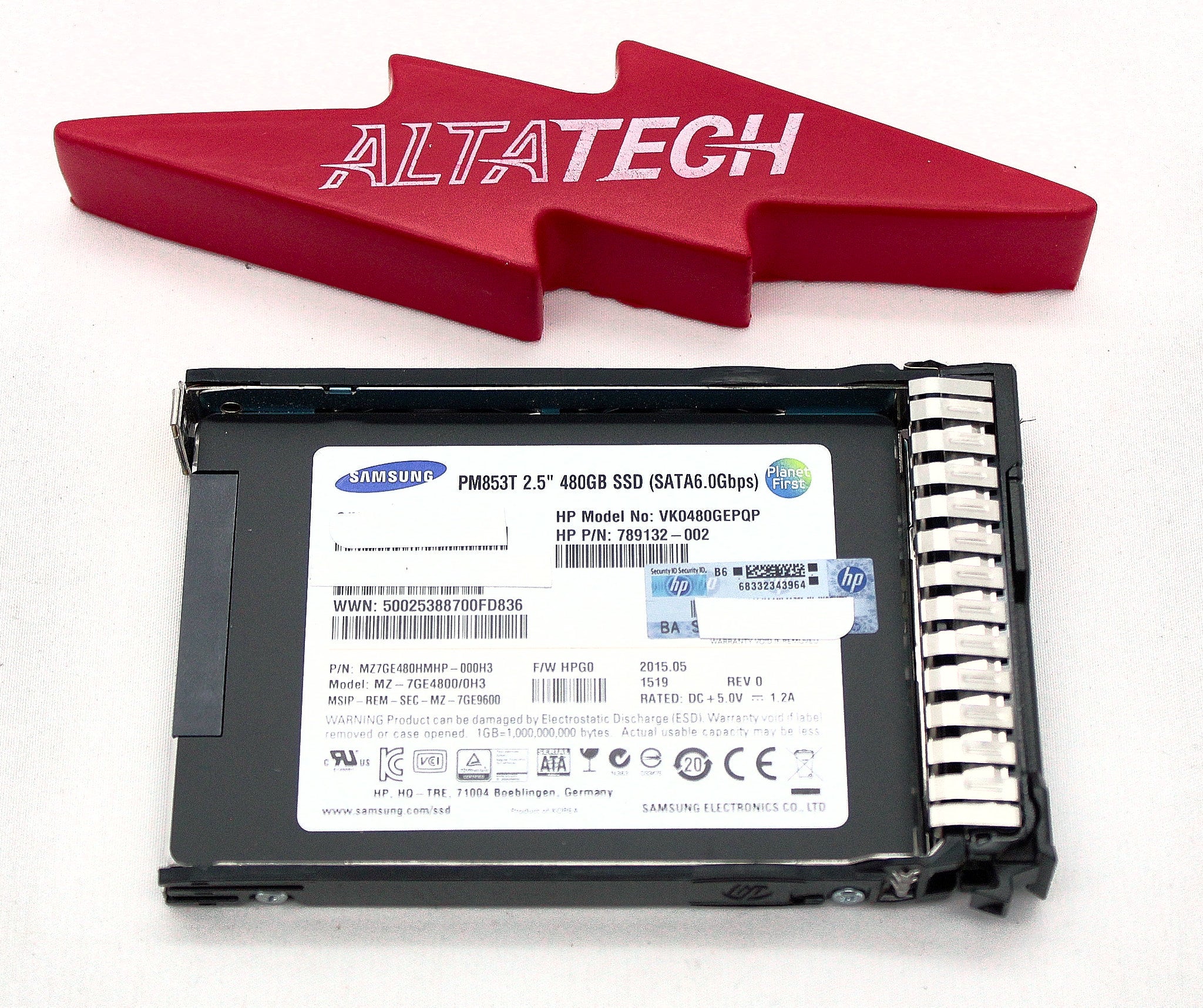 HP 789356-001 480GB 6G SATA 2.5in VE SC PLP SSD