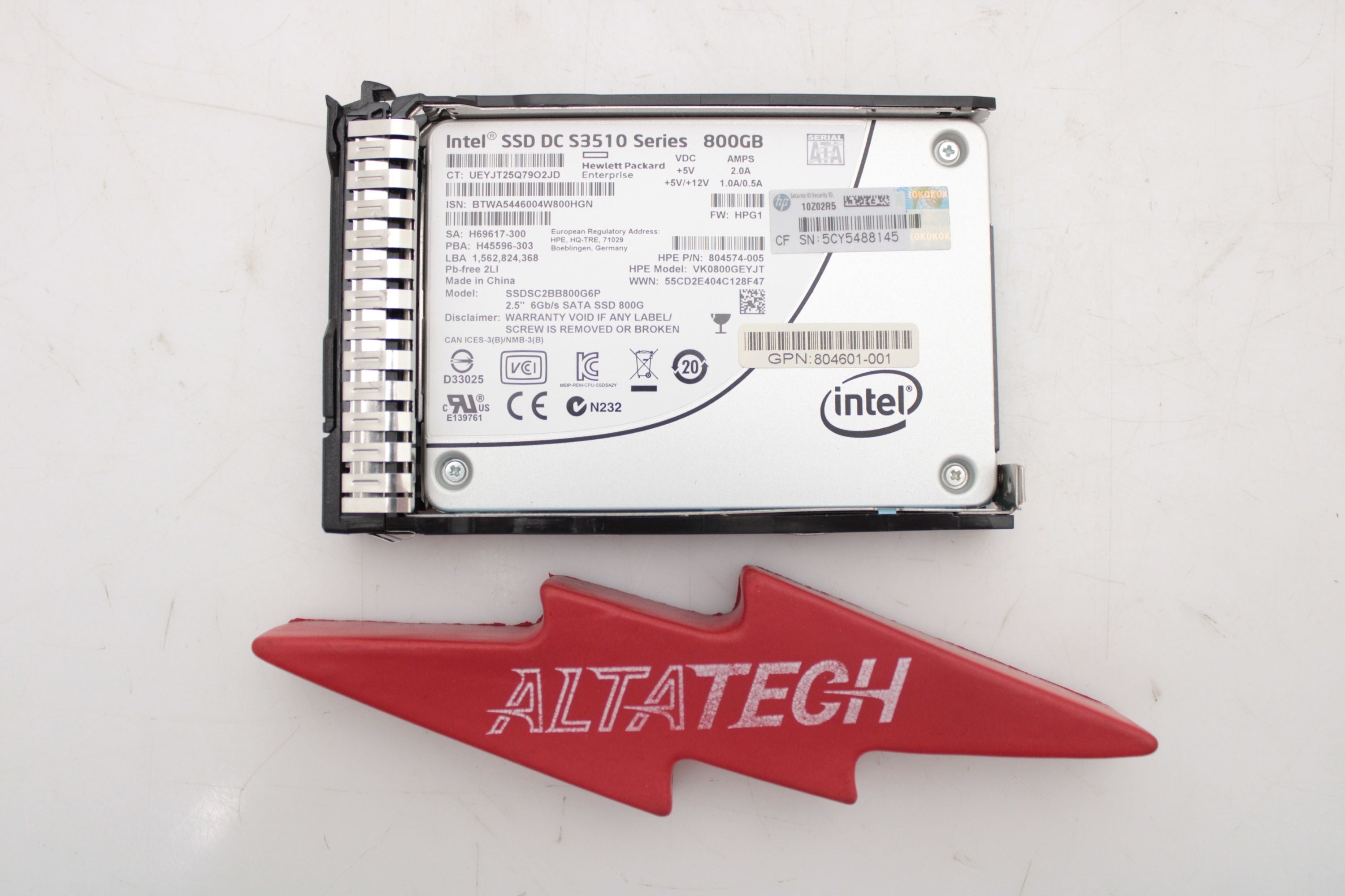 HP 805365-001 800GB SATA WI LFF 3.5" SC SSD