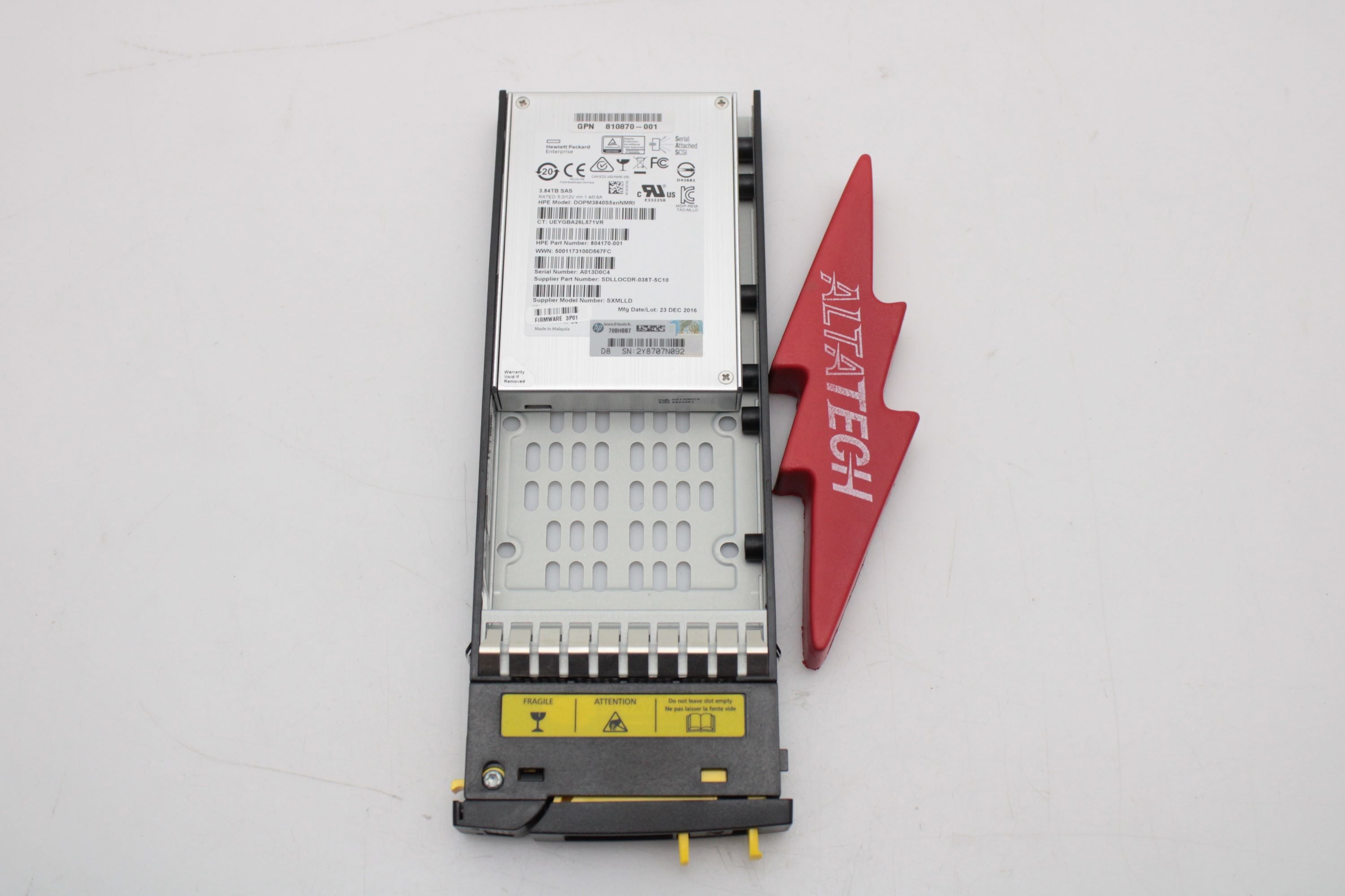HP 810773-001 3.84TB + SW SAS SFF SSD (3PAR)
