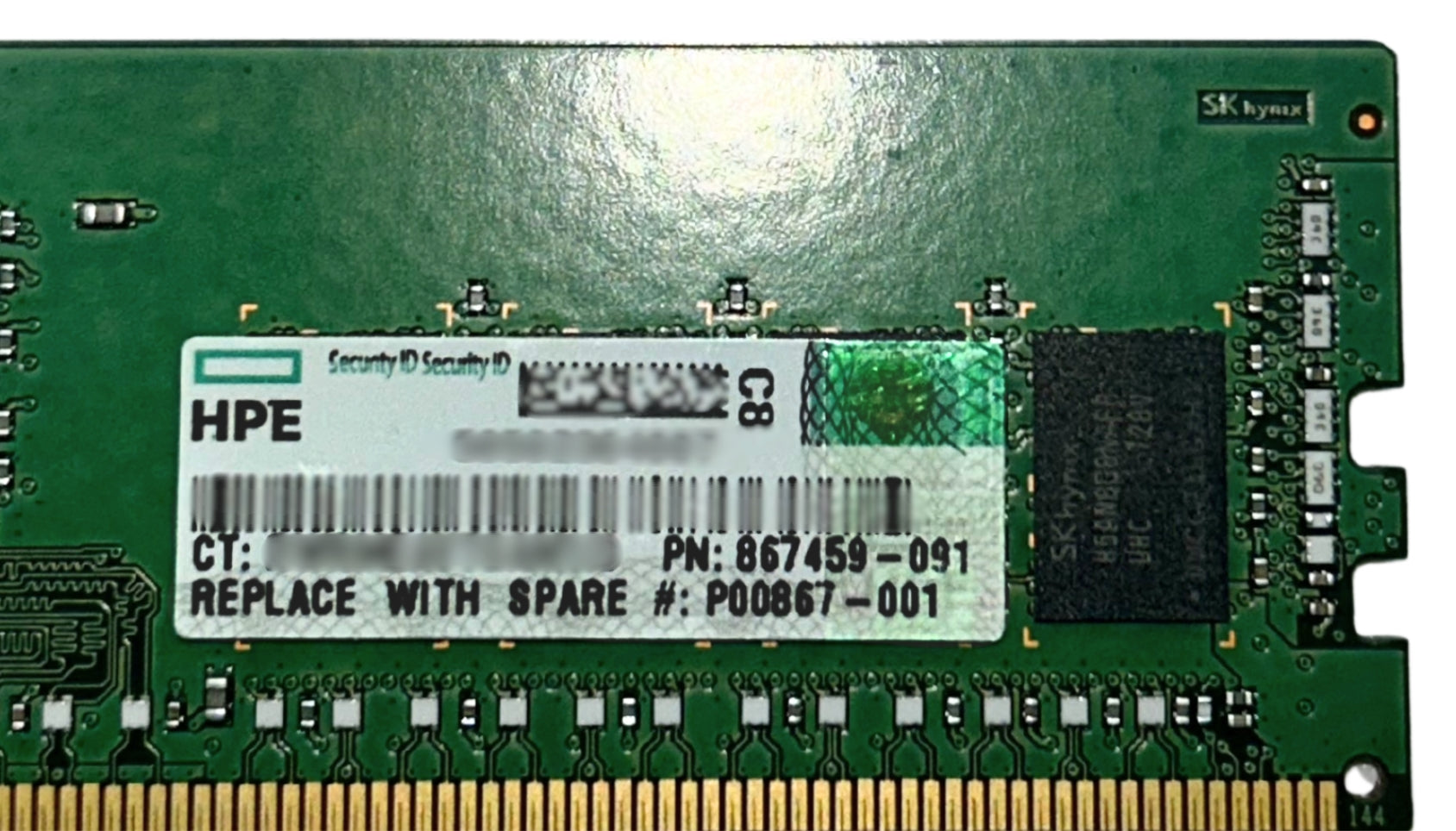 HP 867459-091 16GB 2RX8 DDR4-2400 MEMORY DIMM