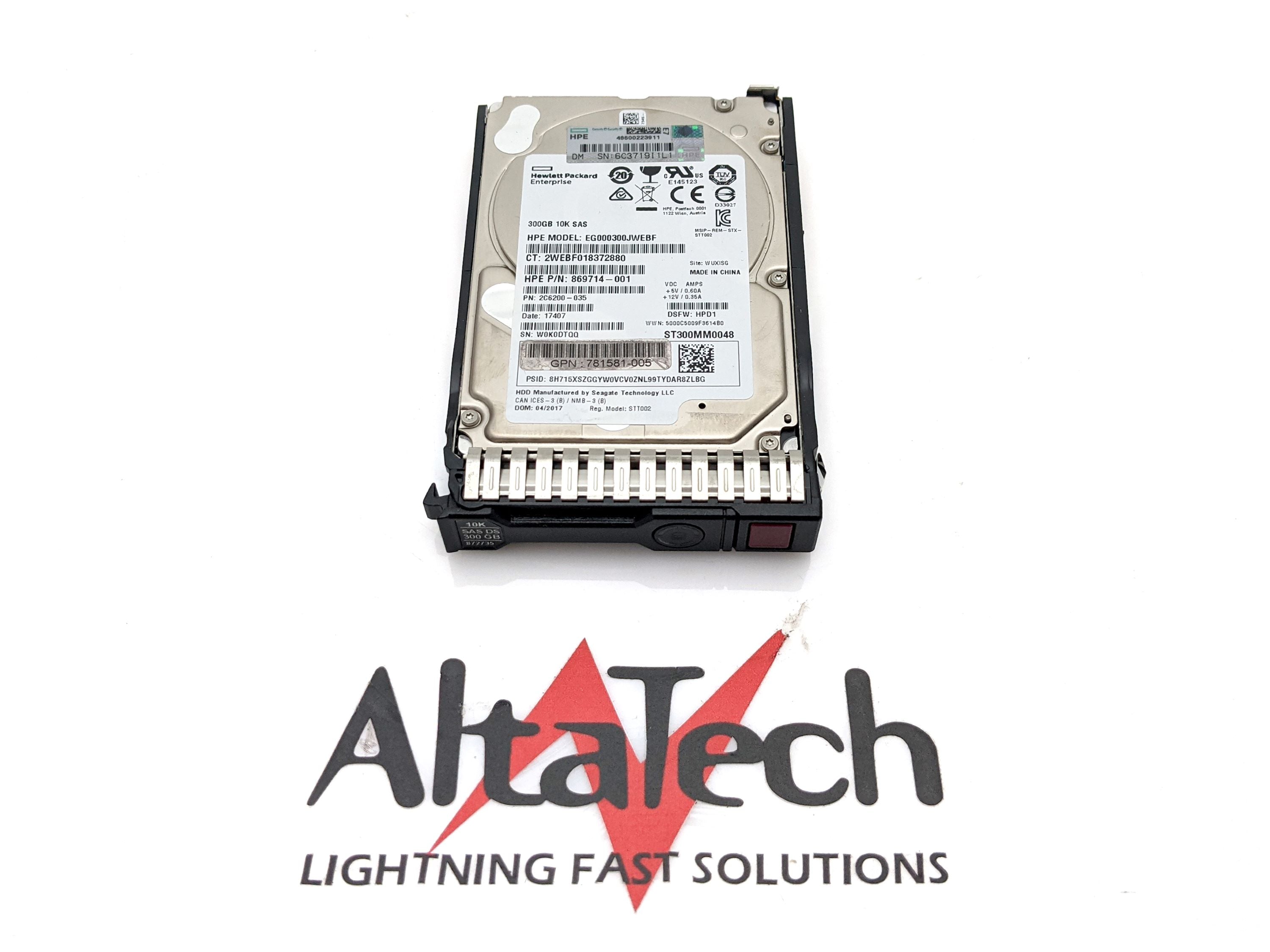 HP 872475-B21 300GB SAS SC SFF Hard Disk Drive