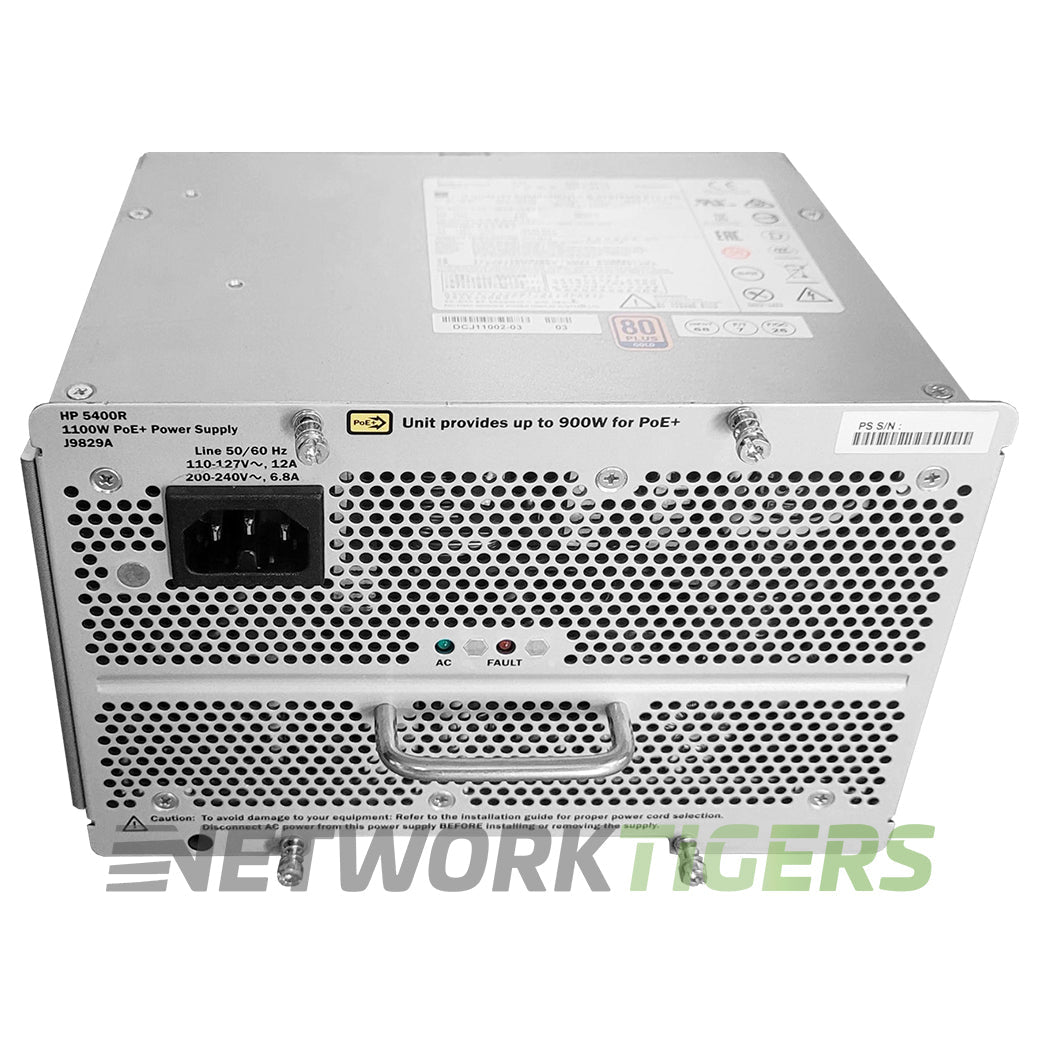 NEW HPE Aruba J9829A 5400R zl2 Series 1100W PoE+ Switch Power Supply
