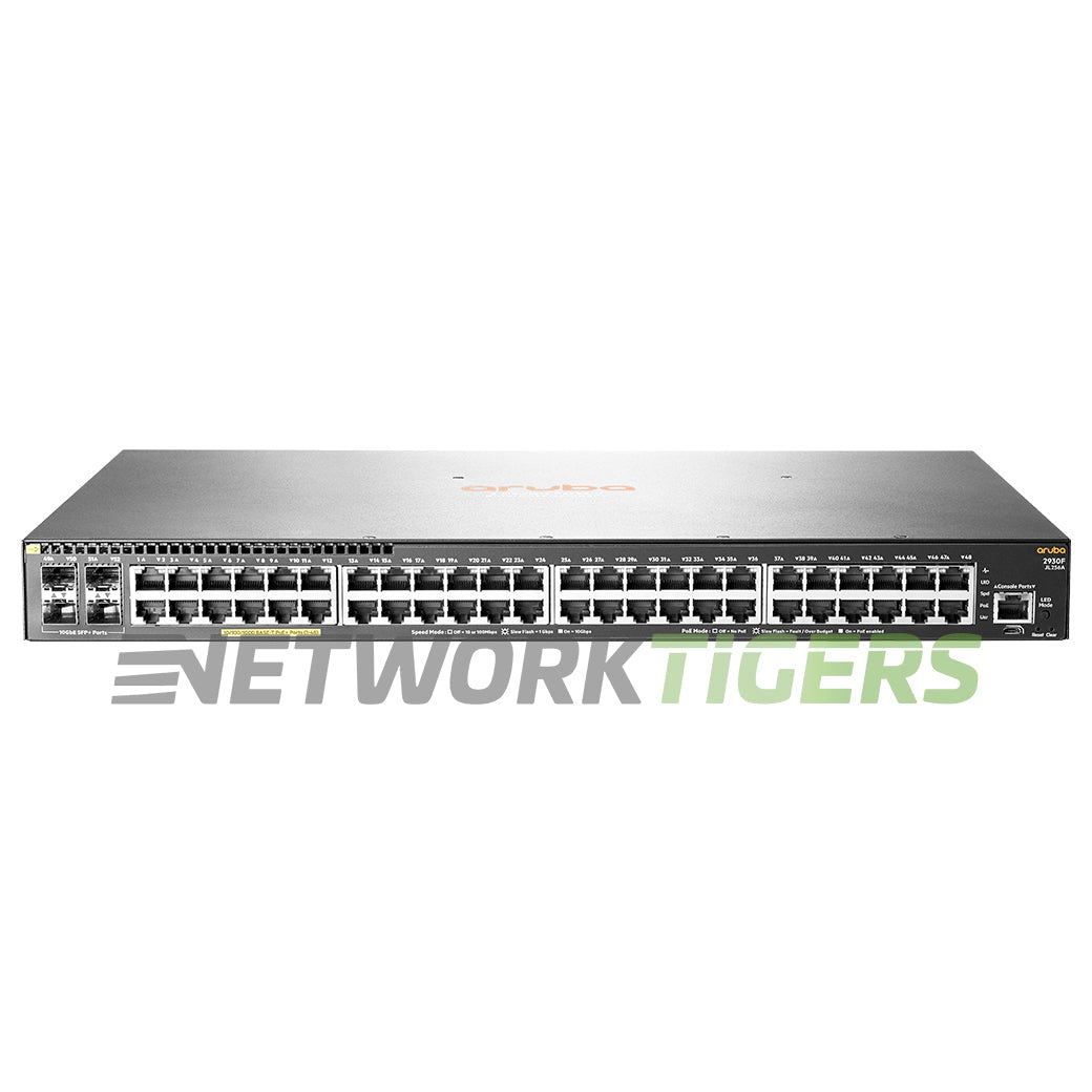 NEW HPE Aruba JL256A 2930F Series 48x 1GB PoE+ RJ45 4x 10GB SFP+ Switch
