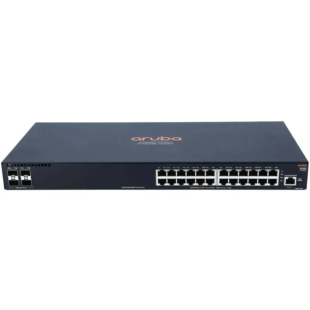 HPE Aruba 2930F 24G 4SFP Layer 3 Managed Switch JL259A - Refurbished