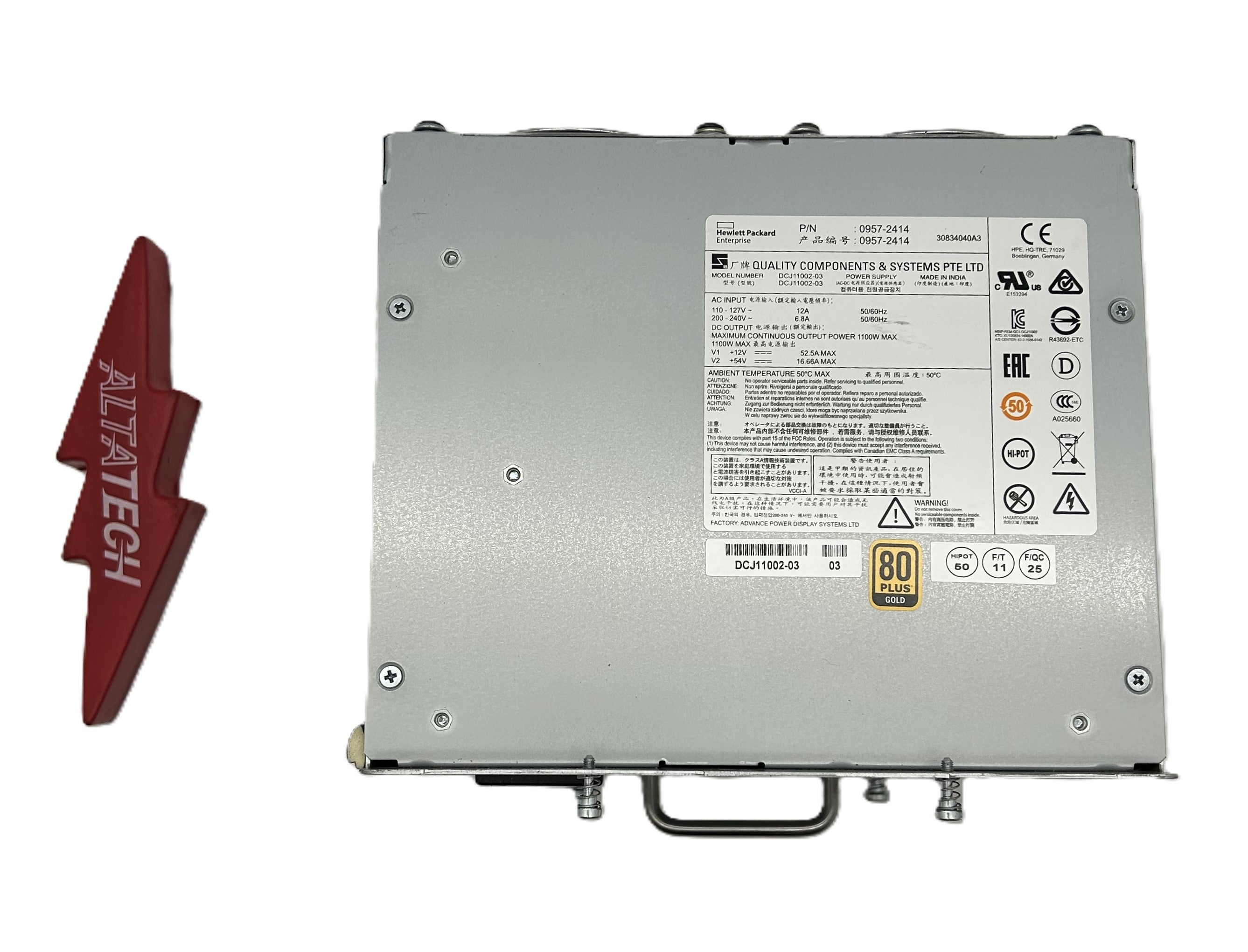 HP J9829A HP ARUBA 5400R 1100W POE+ ZL2 P.S.