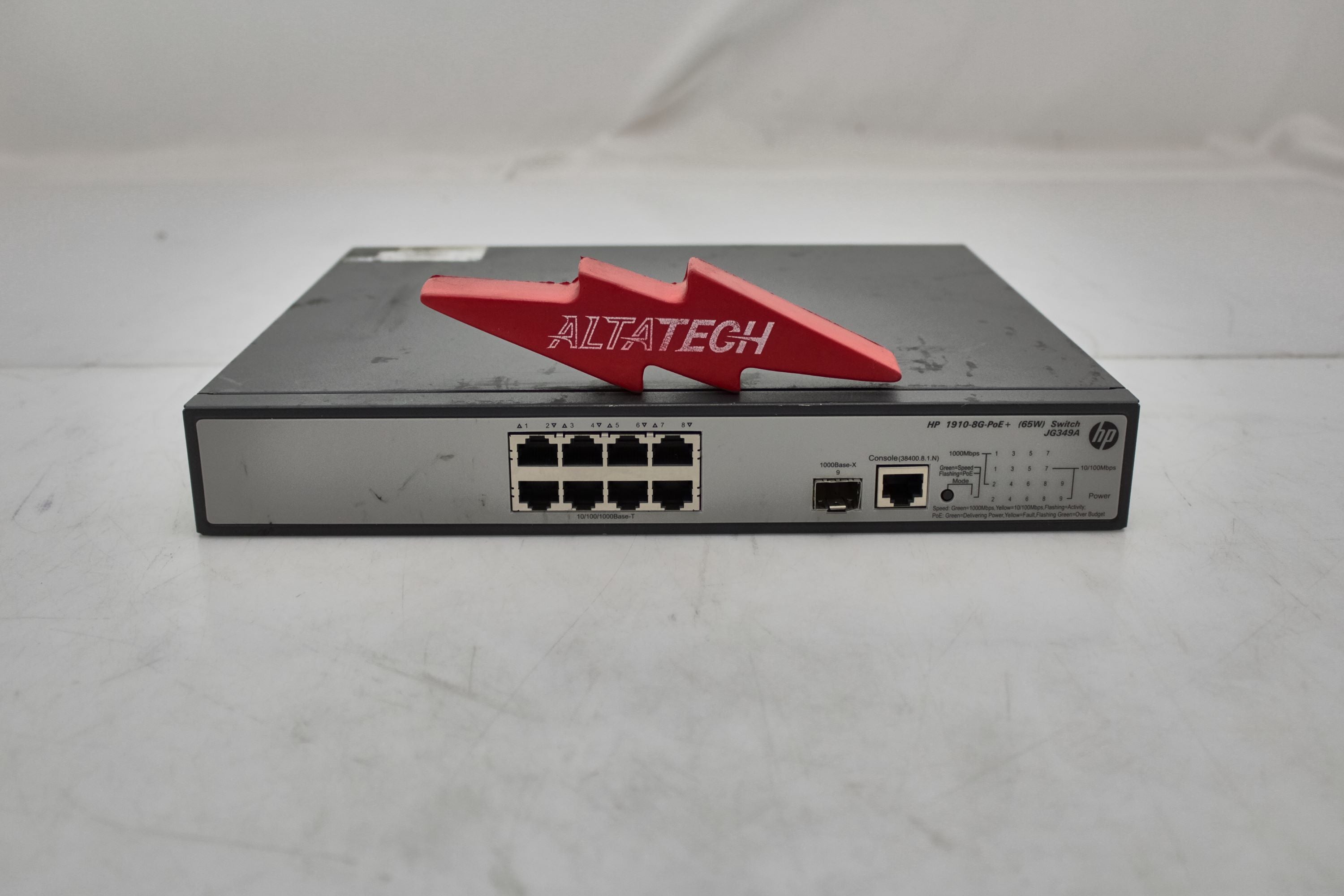 HP JG349A 1910-8G-POE+ (65W) 8 Port Gigabit Switch