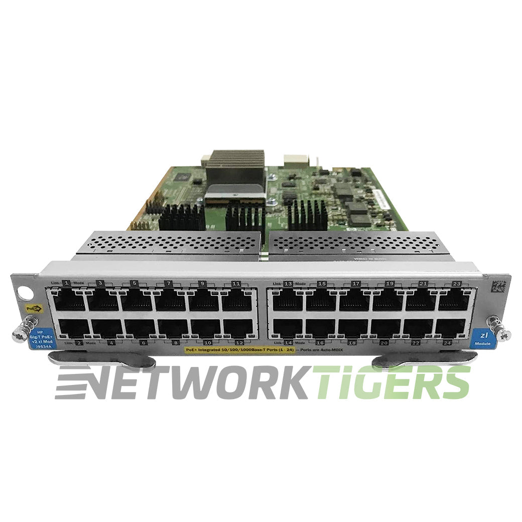 NEW HPE J9534A 5400zl Series 24x 1GB PoE+ RJ45 Switch Module