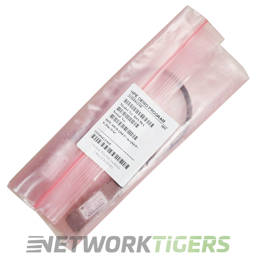 NEW HPE R0Y58A 0.35m 40GB QSFP+ Direct Attach Copper Cable