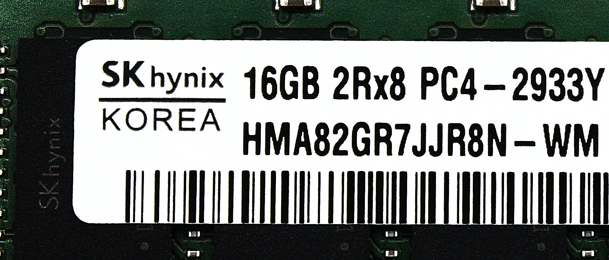 Hynix HMA82GR7JJR8N-WM 16GB PC4-23400Y DDR4-2933 2RX8 ECC