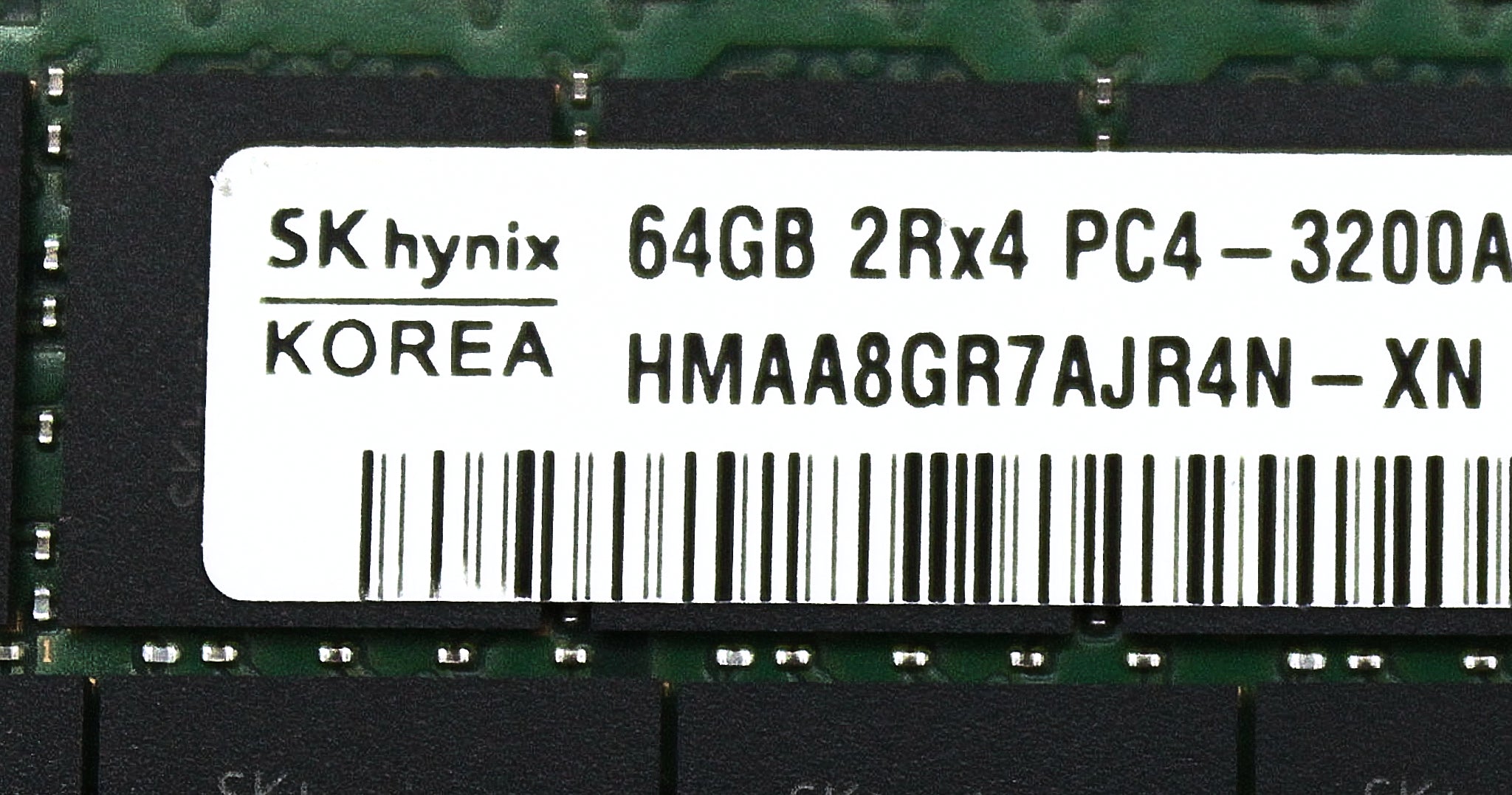 Hynix HMAA8GR7AJR4N-XN_NEW 64GB PC4-25600R DDR4-3200AA 2RX4 ECC