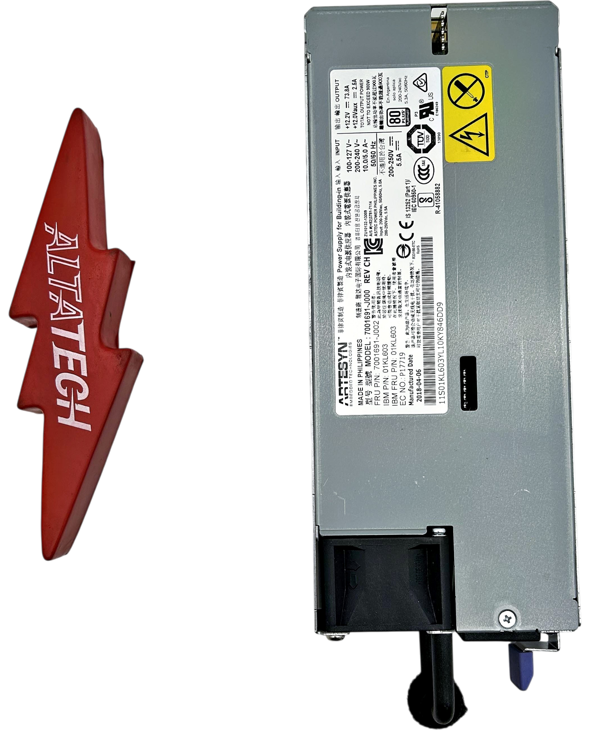 IBM 01KL603 900W AC POWER SUPPLY - 2B1D