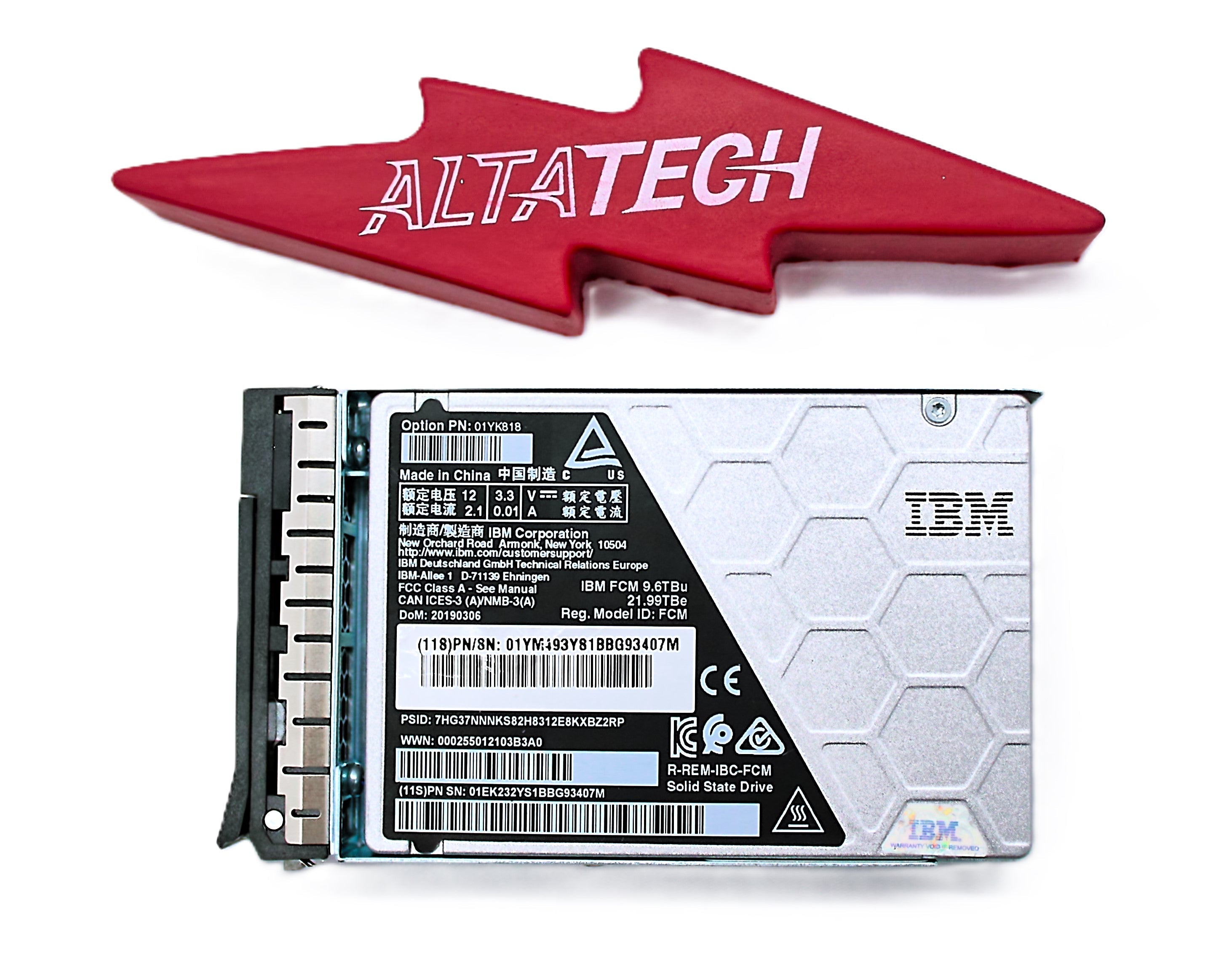 IBM 2076-ADS2 9.6TB 2.5" NVMe FLASH CORE MODULE