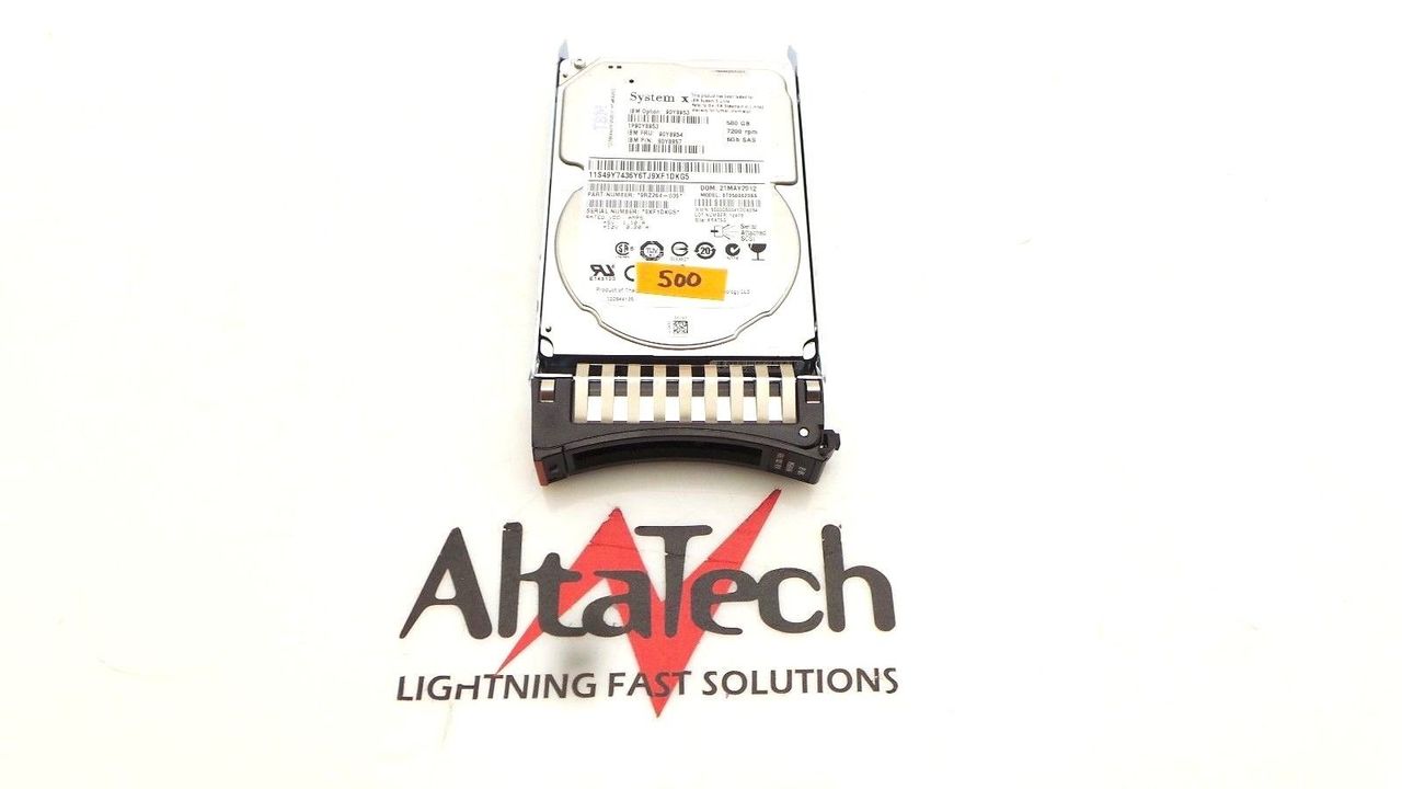 IBM 90Y8954 System X 500GB 7.2K SATA 2.5" Hard Drive
