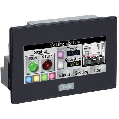 IDEC | 3.8 PLC+HMI Color Black Bezel | FT1A-C12RA-B