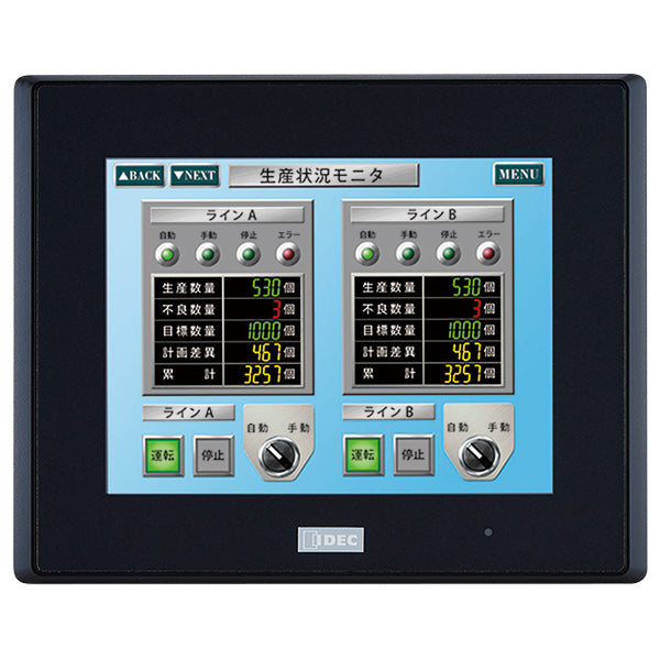 IDEC | 5.7 inch TFT 65K Black Bezel Display, 640 x 480 pixels | HG2G-V5FT22TF-B
