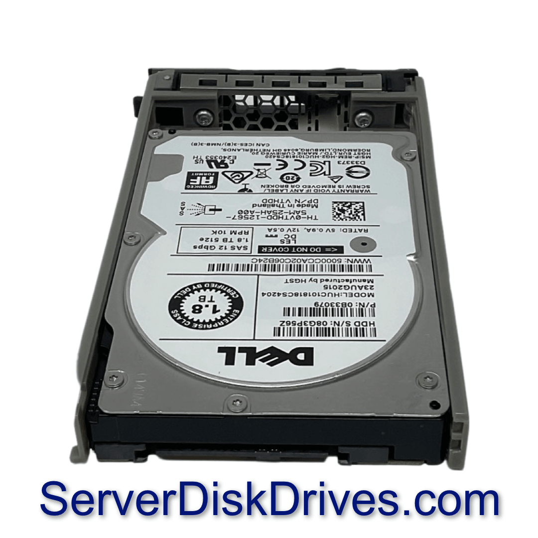Dell VTHDD 1.8TB 10K SAS 2.5" 12Gbps Hard Drive HUC101818CS4204