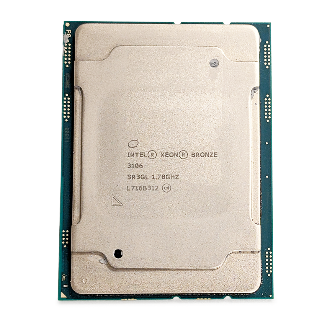 Intel Xeon Bronze 3106 (1.7GHz / 8C / 85W / 11MB) Processor | SR3GL