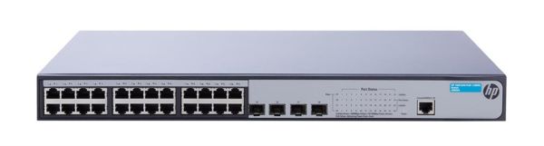 JG925-61101 - HP 1920-24G-PoE+ 24-Ports 10/100/1000Base-T Layer-3 Managed Gigabit Ethernet Switch with 4 Gigabit SFP Ports Rack-Mountable