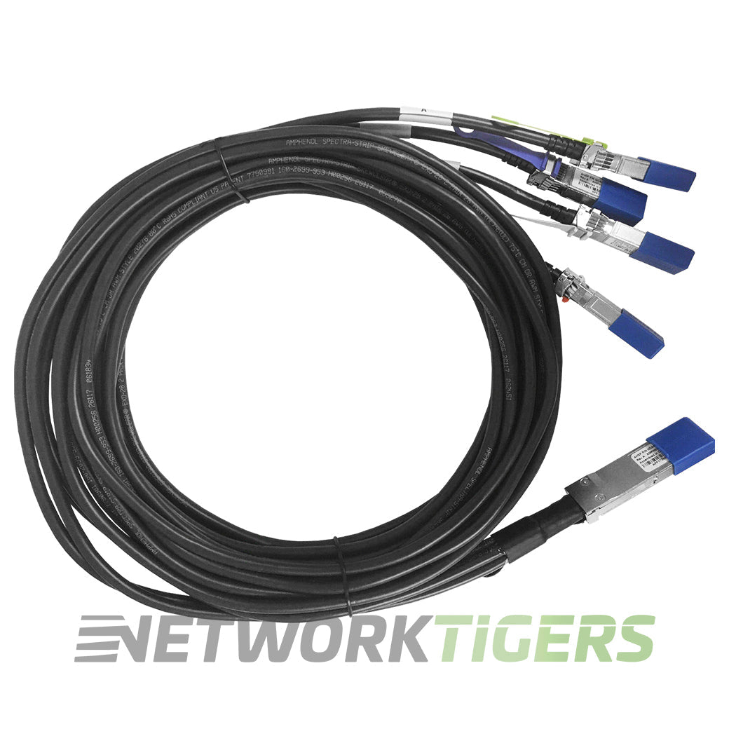 NEW Juniper JNP-100G-4X25G-3M 3m 100GB QSFP28 to 4x 25GB SFP+ Breakout Cable