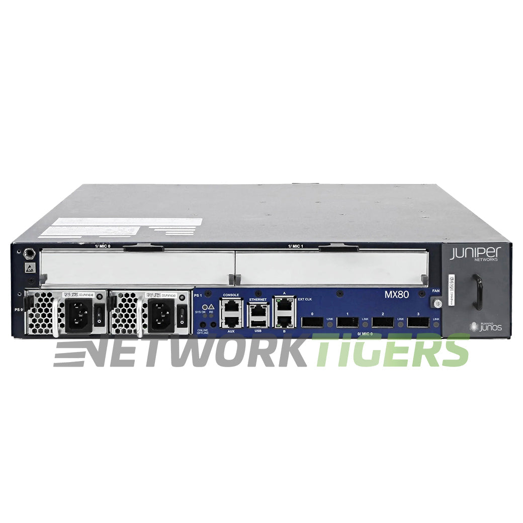 NEW Juniper MX80-T-AC MX Series 4x 10GB XFP 3x MIC Router Chassis