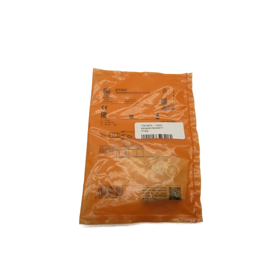 IFM EFECTOR IFT203 IFB3004BBPKG/M/V4A/US-104-DPS 10-36VDC NSMP
