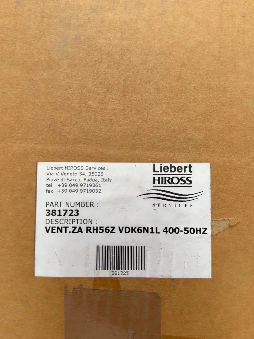 RH56Z-VDK.6N.1L ZIEHL-ABEGG centrifugal fan | 3~400V | 1080/930RPM 2.5/1.4kW 4.2/2.5A