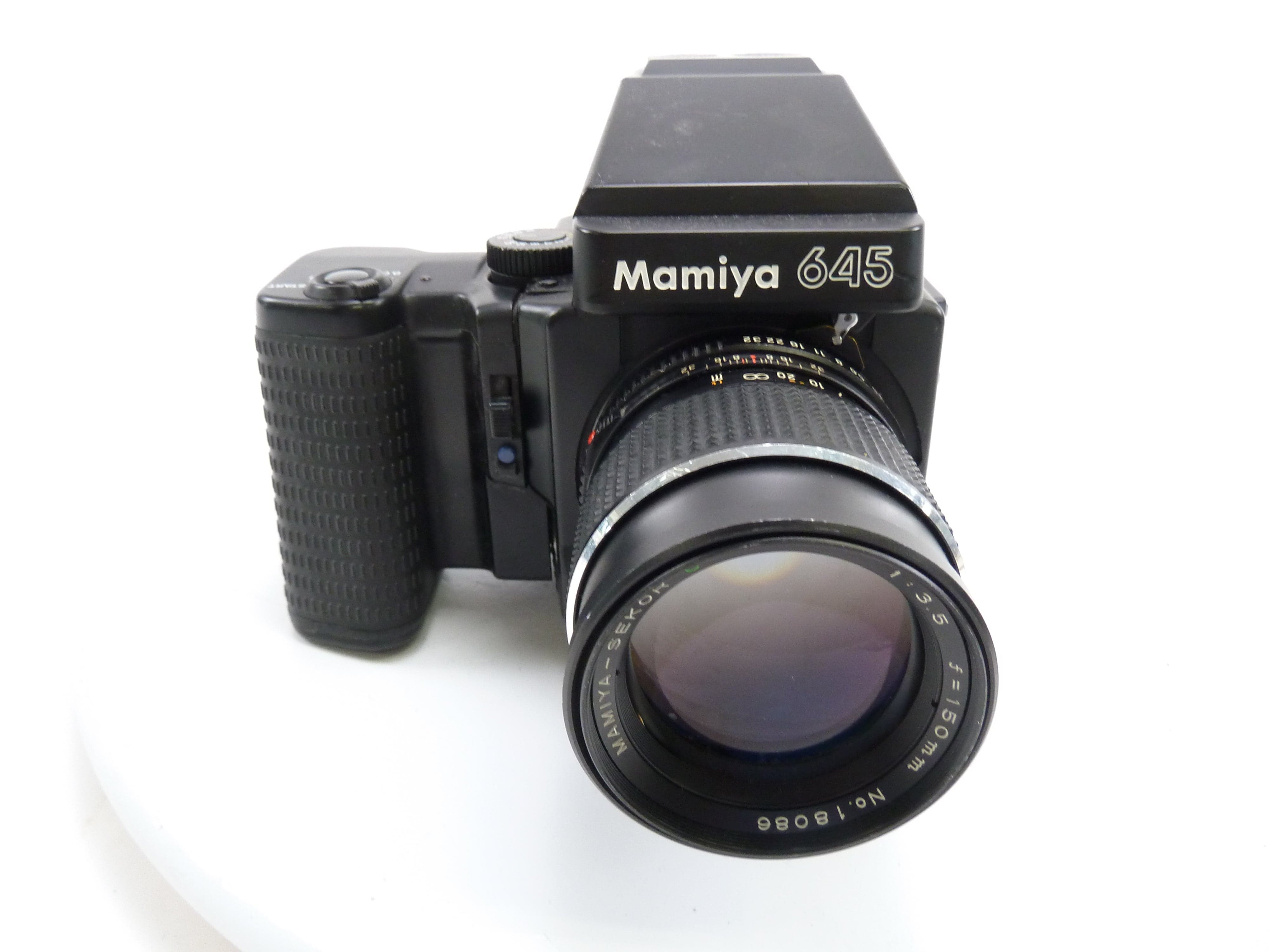 Mamiya 645 Super Kit with Prism Finder, Motor Drive, 120 Back,  & 150MM f3.5 C Lens
