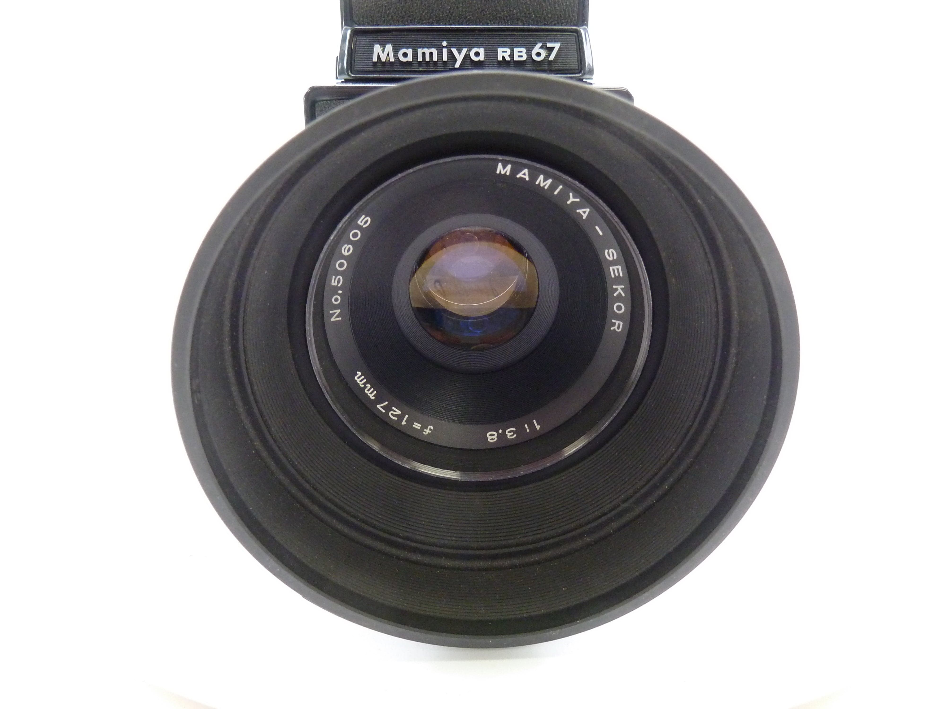 Mamiya RB67 Complete Camera Outfit with 127MM f3.8 Lens, 120 Back, and WLF