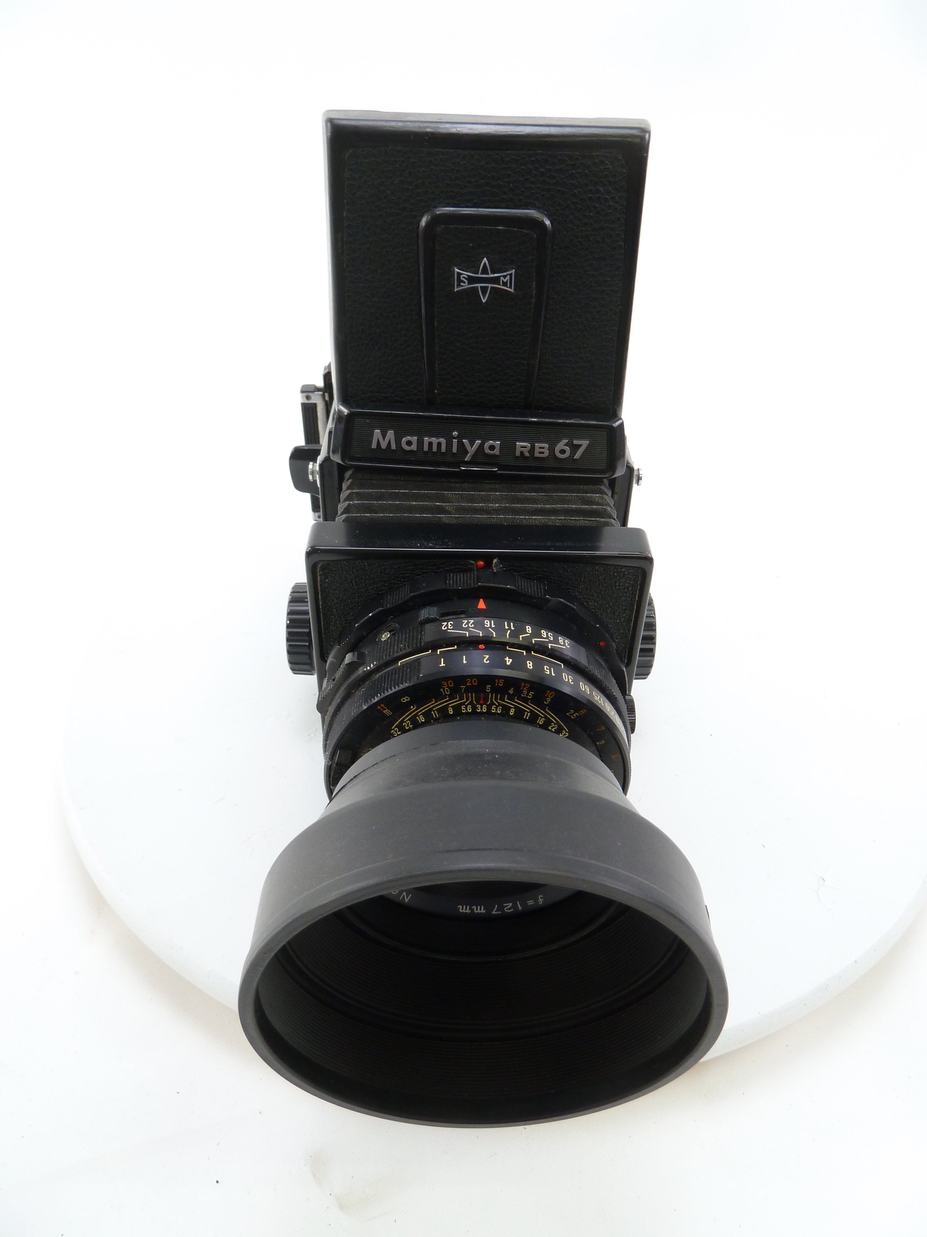 Mamiya RB67 Complete  Kit with 127MM F3.8 Lens 120 Film Back, and WLF